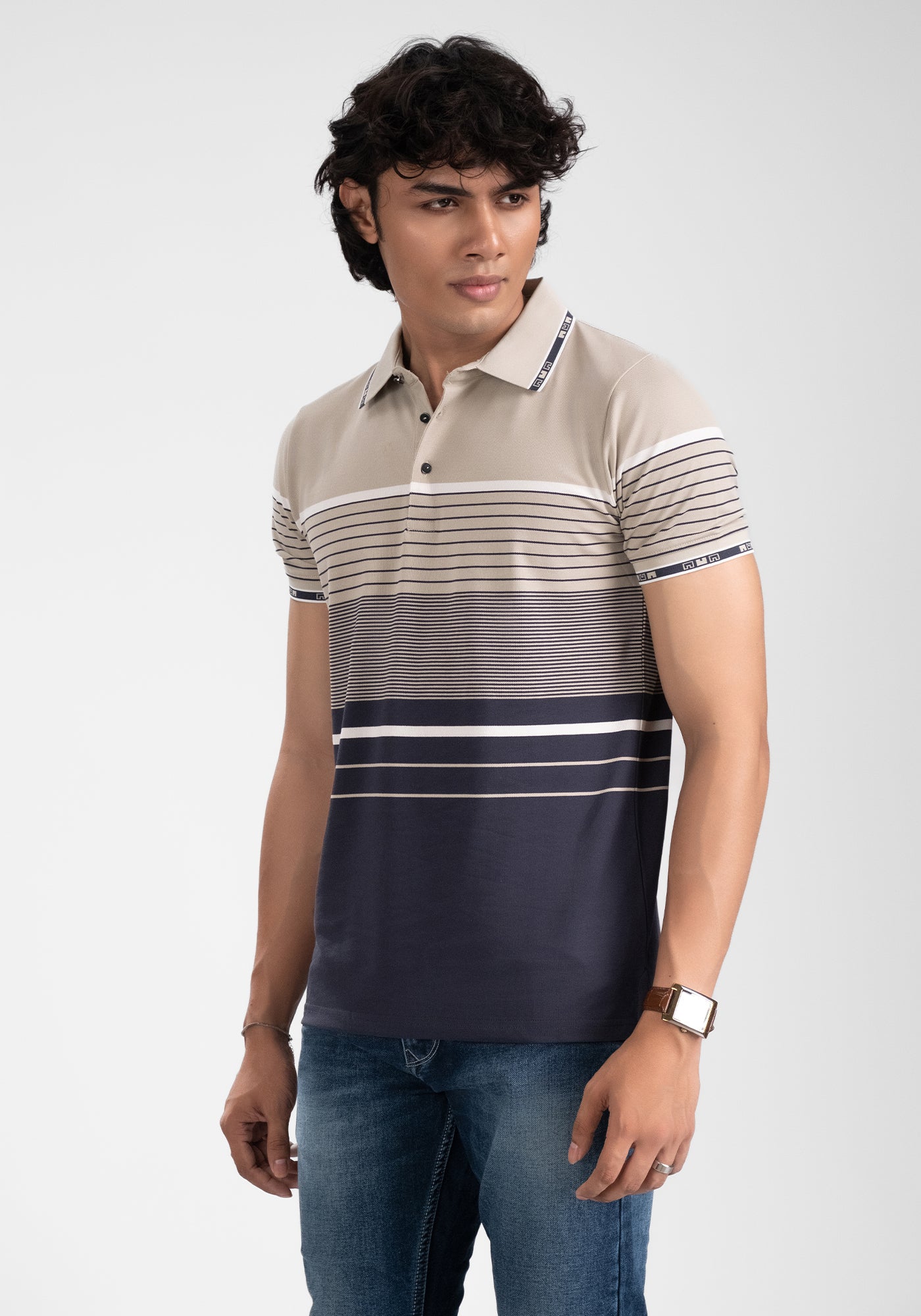 Men’s Stripe Polo