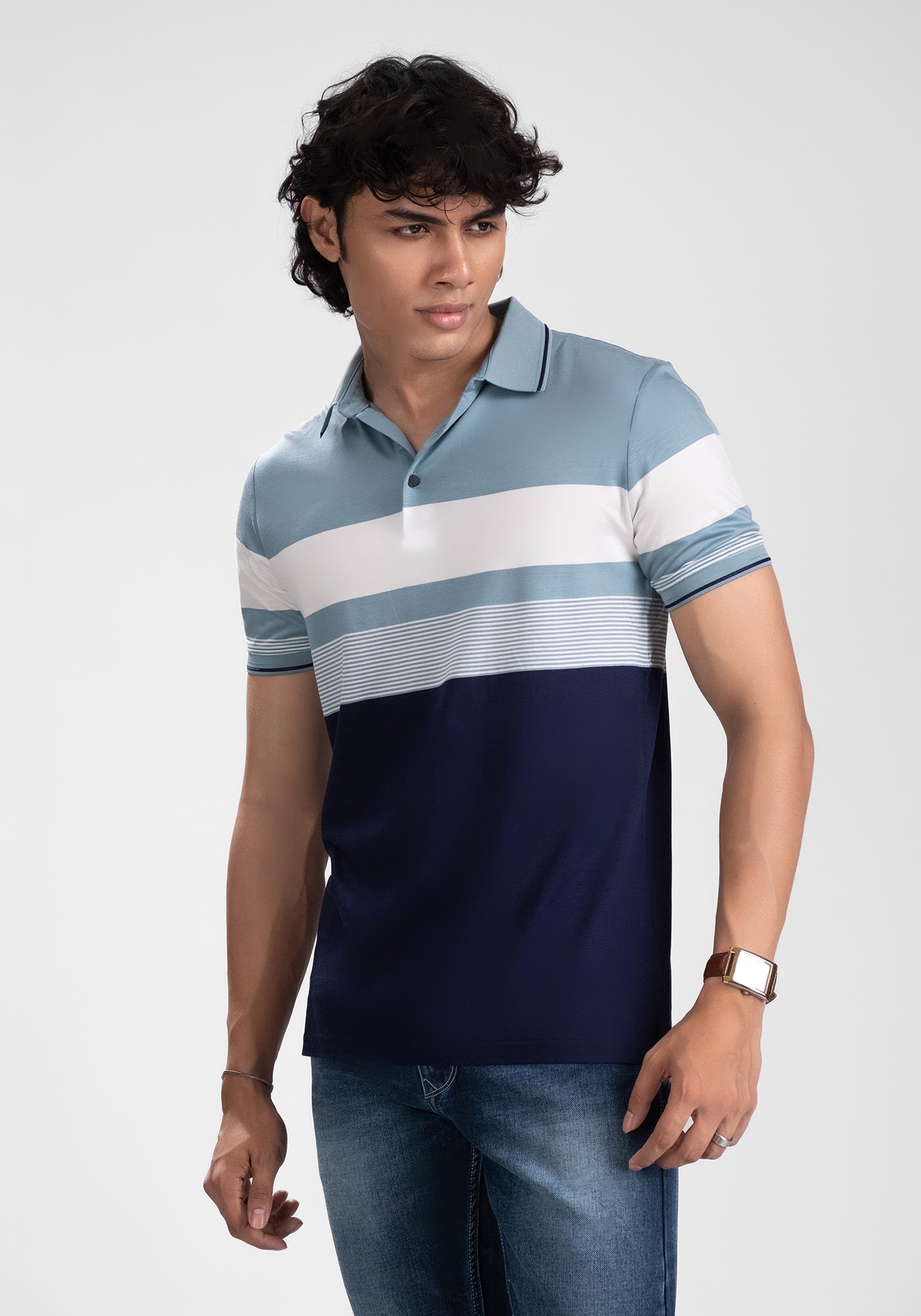 Men’s Stripe Polo