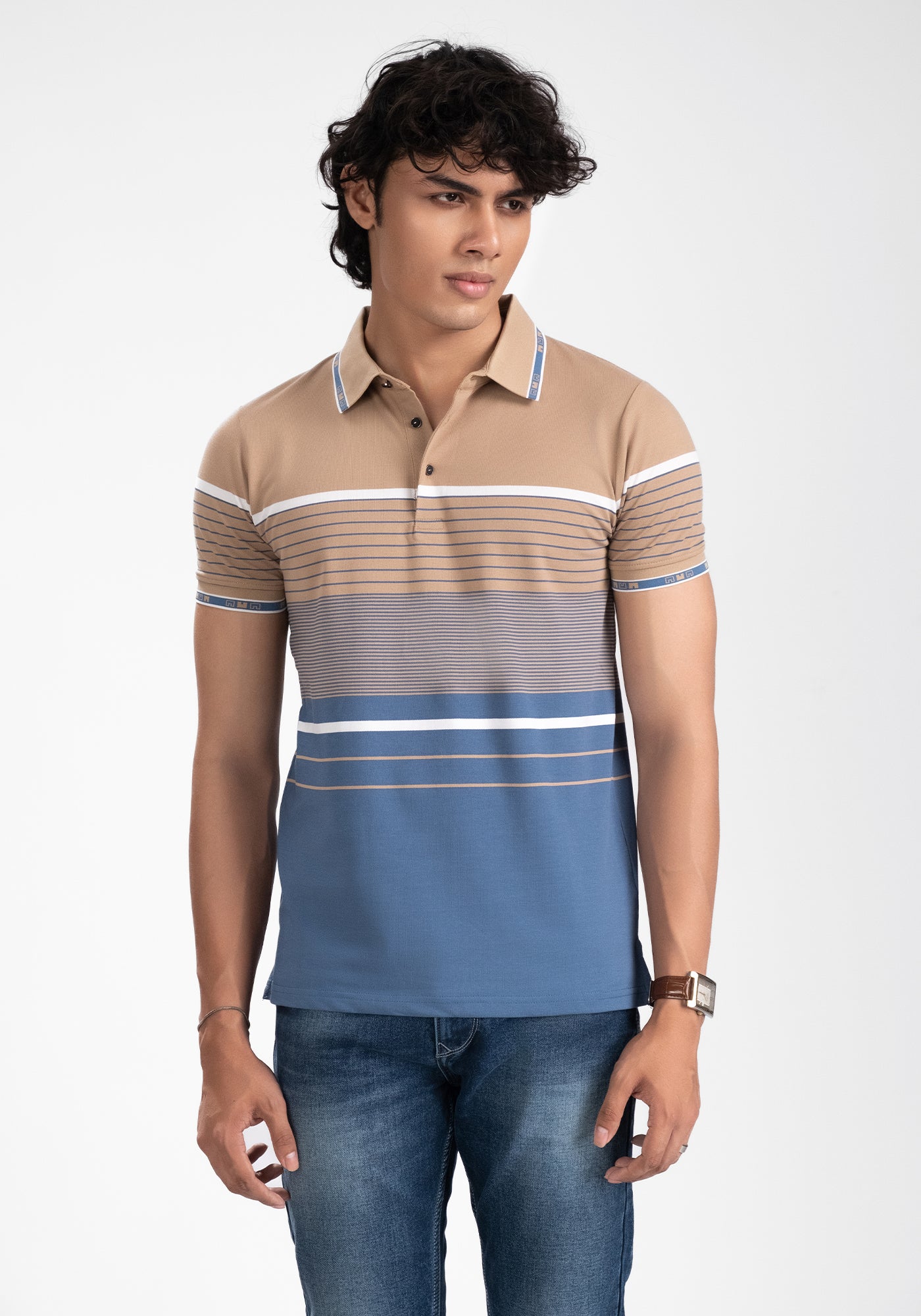 Men’s Stripe Polo