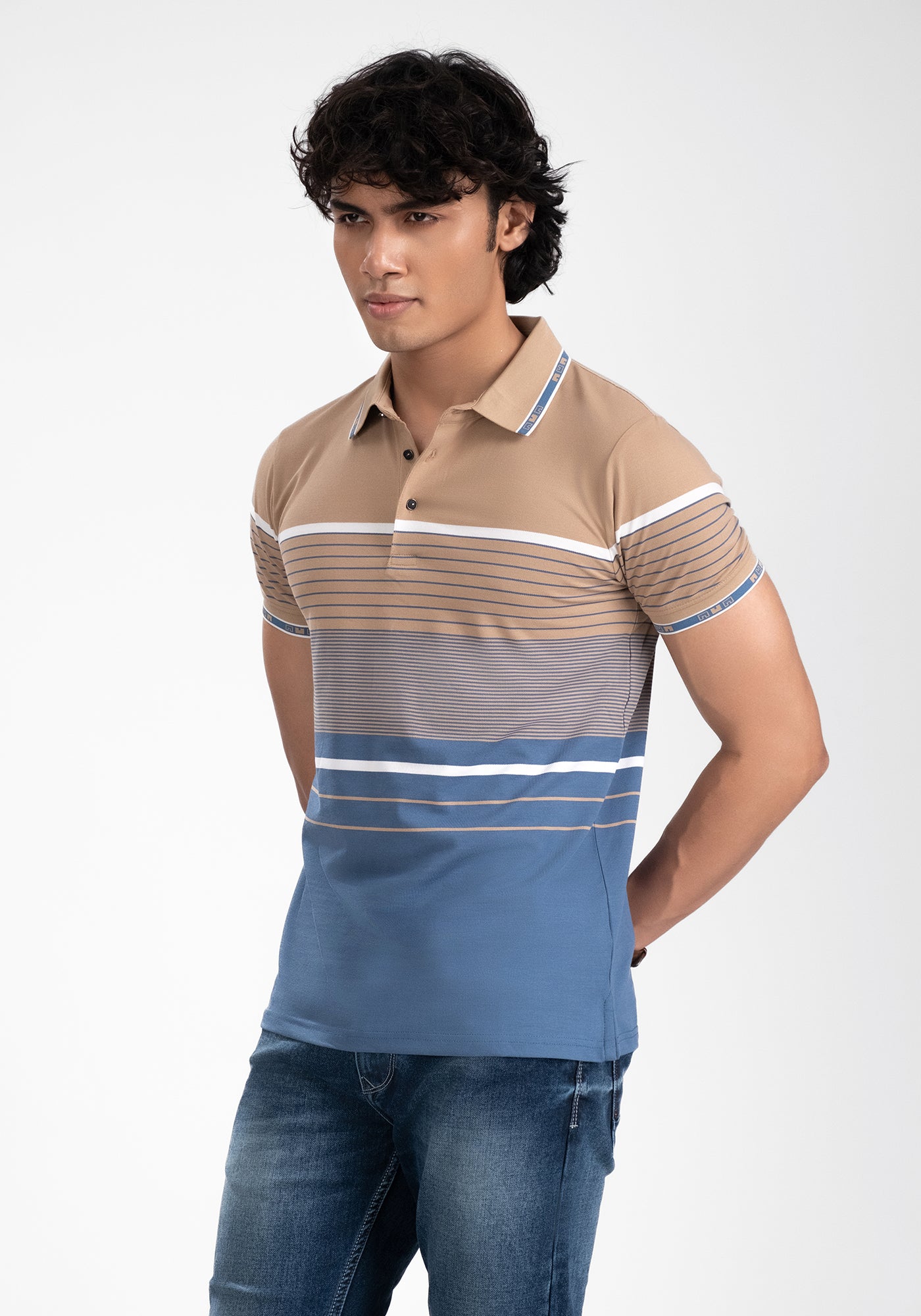 Men’s Stripe Polo