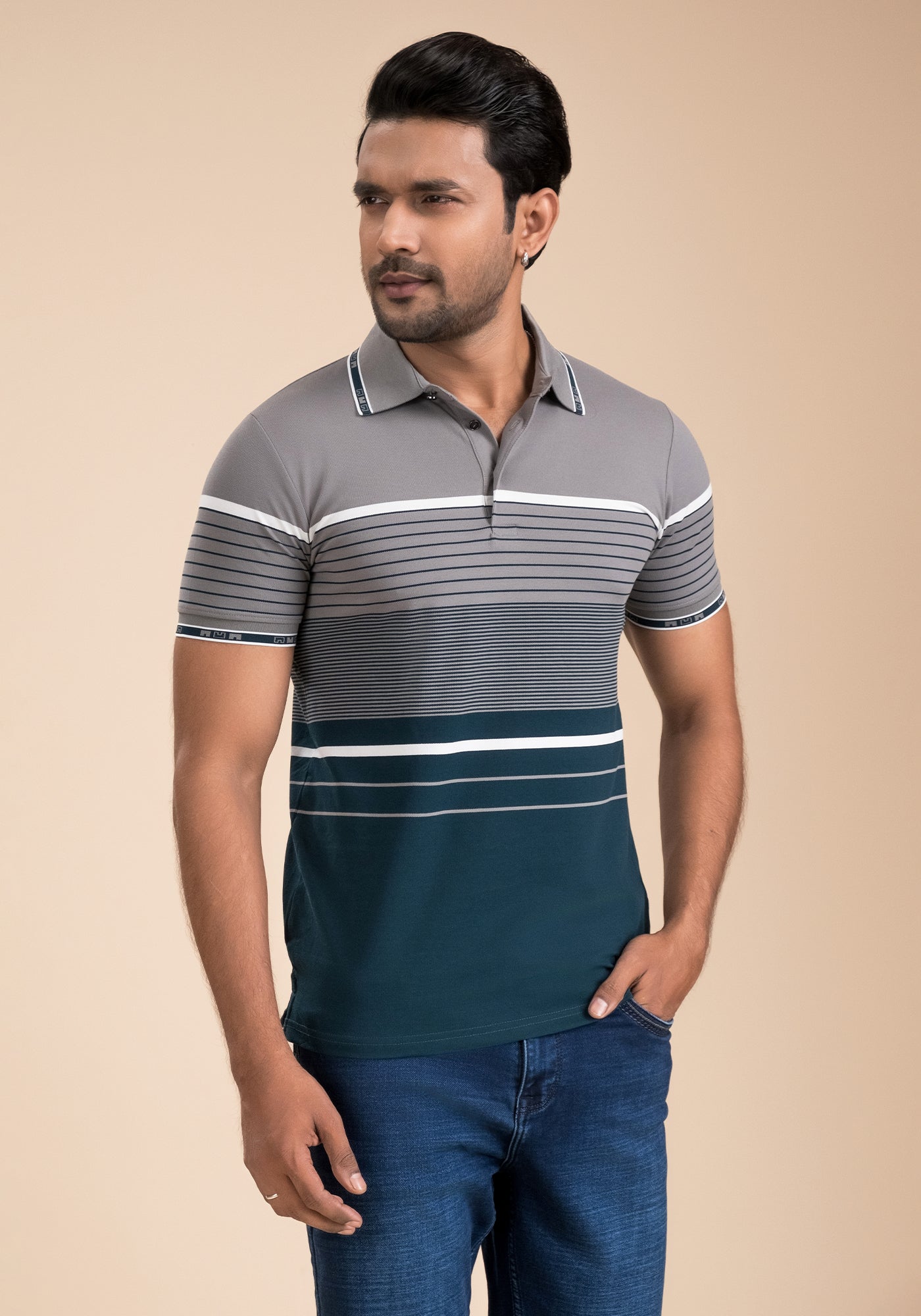 Men’s Stripe Polo