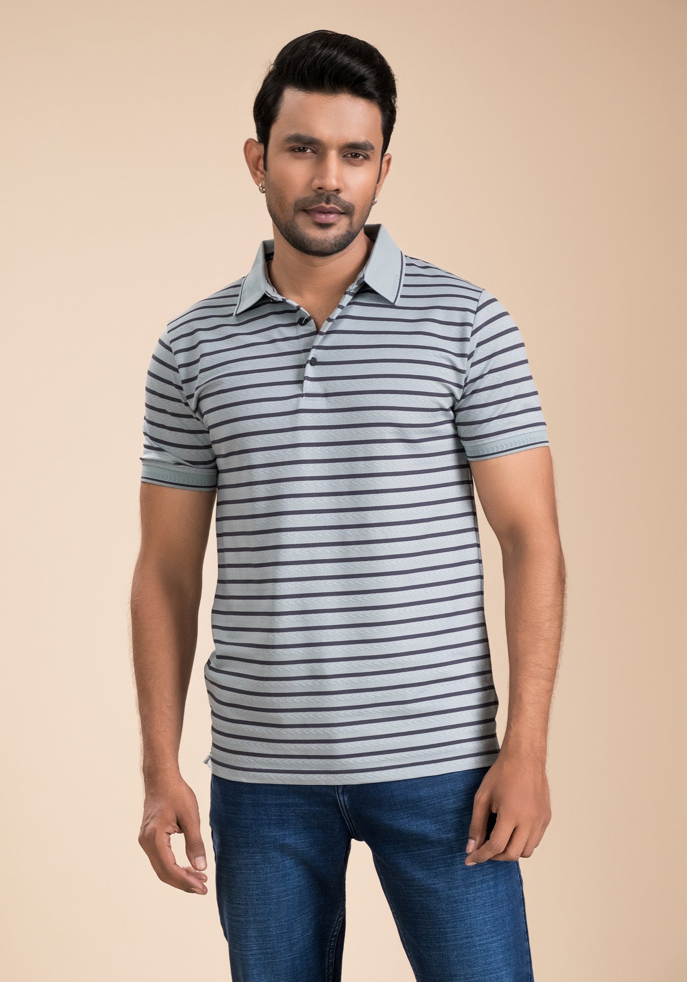 Men’s Stripe Polo