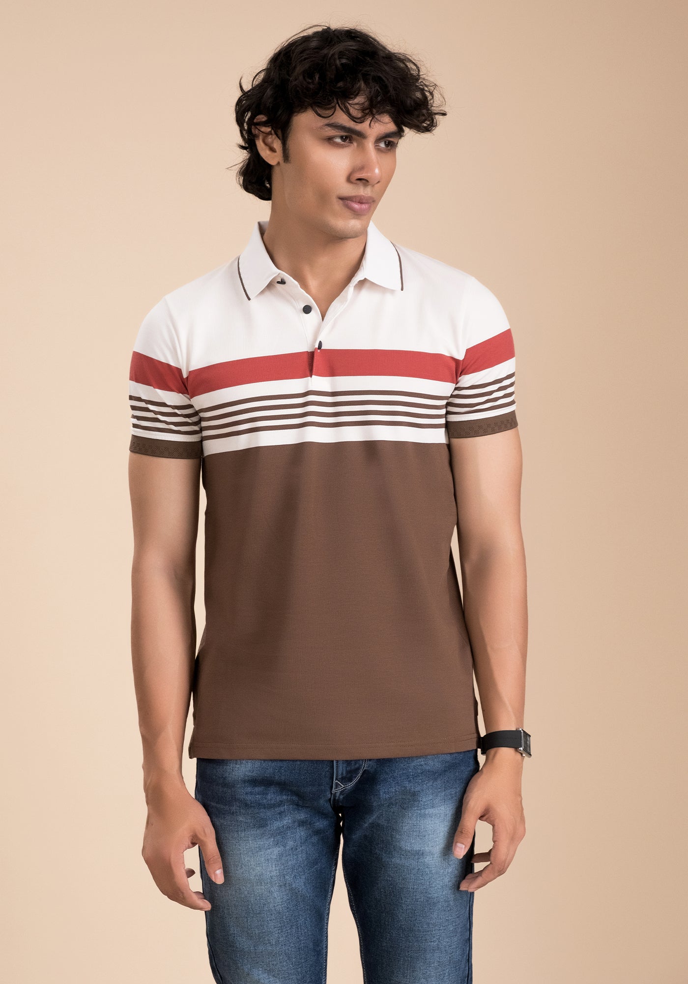 Men’s Stripe Polo