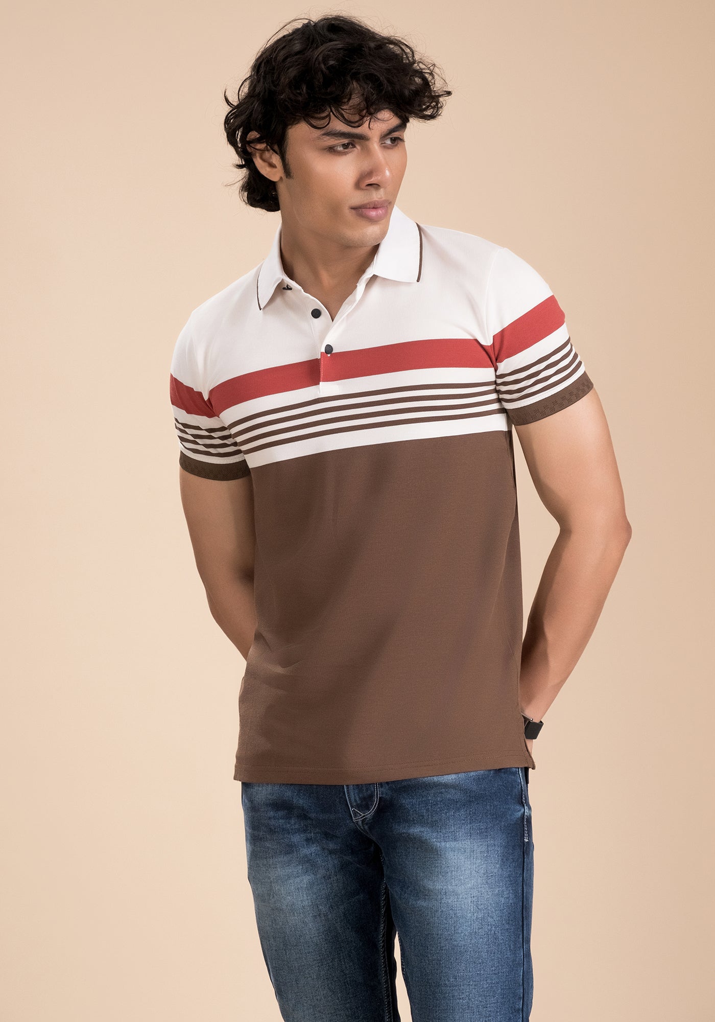 Men’s Stripe Polo