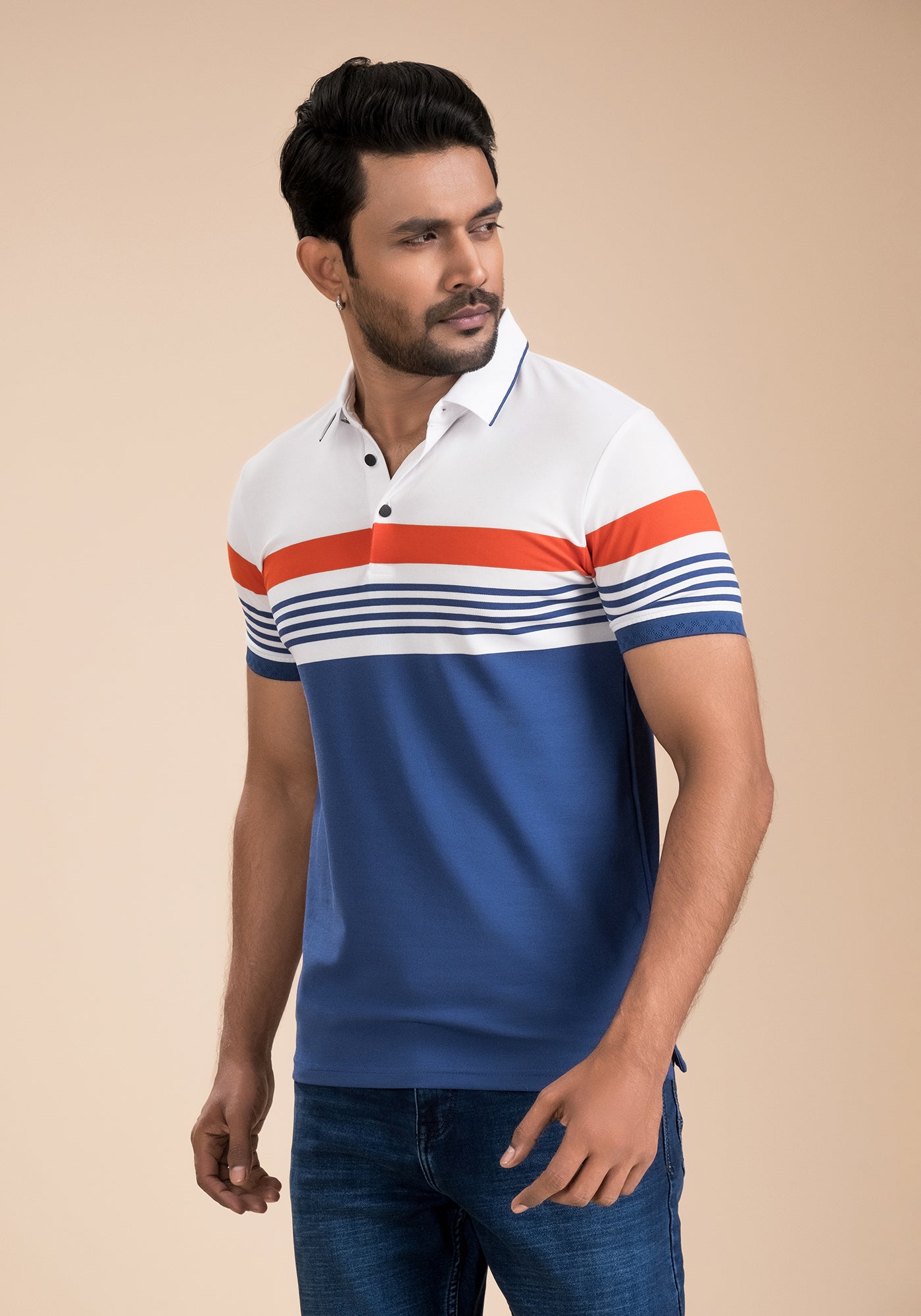 Men’s Stripe Polo