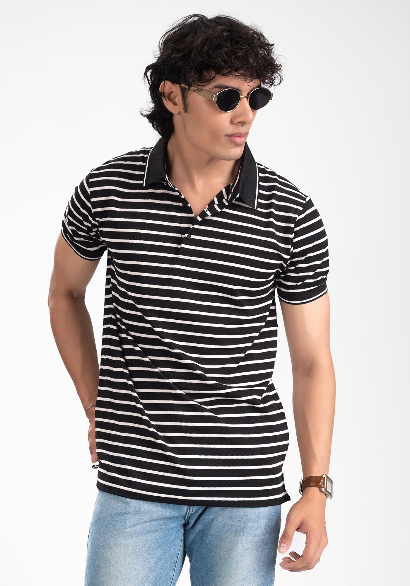 Men’s Stripe Polo