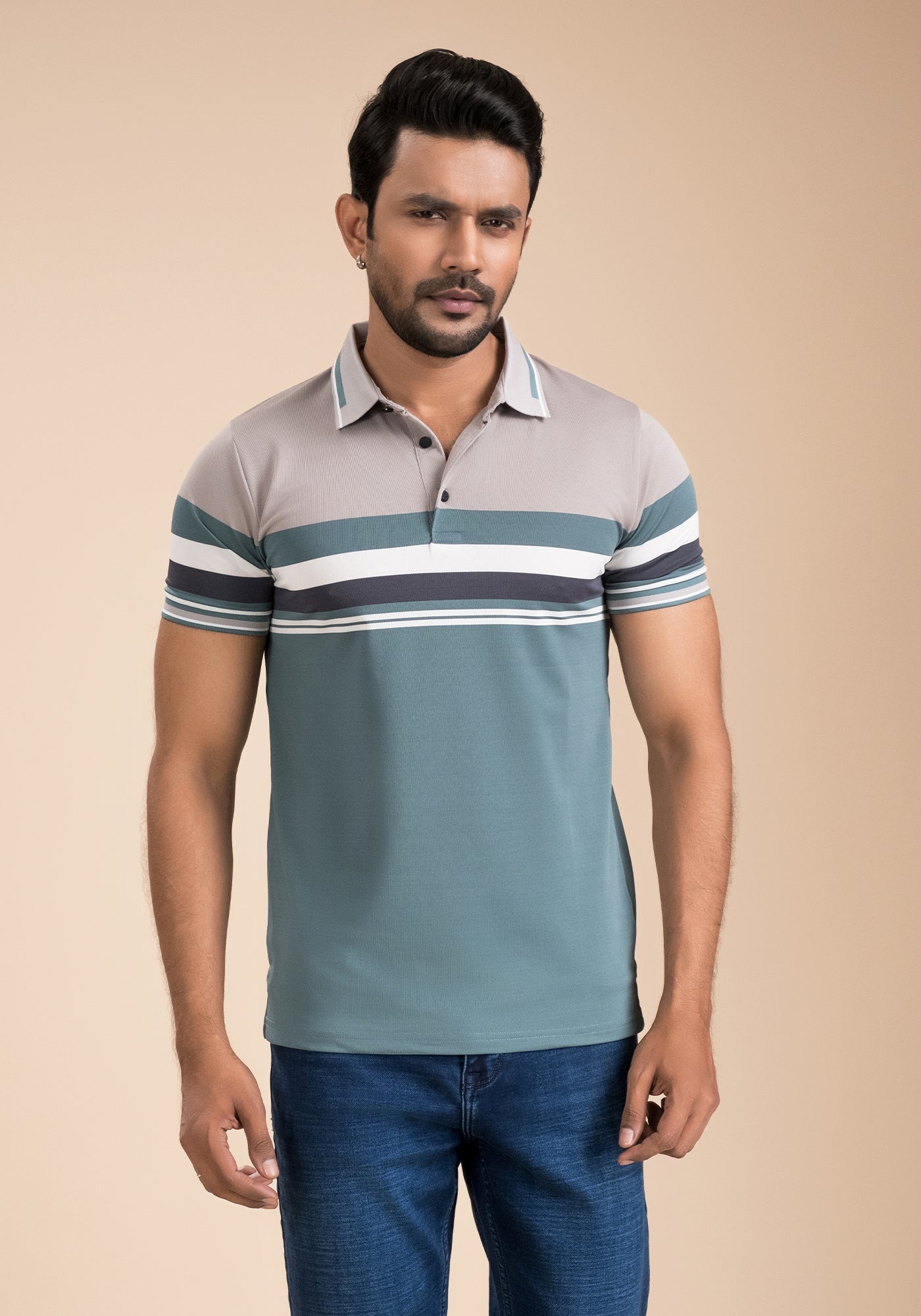 Men’s Stripe Polo
