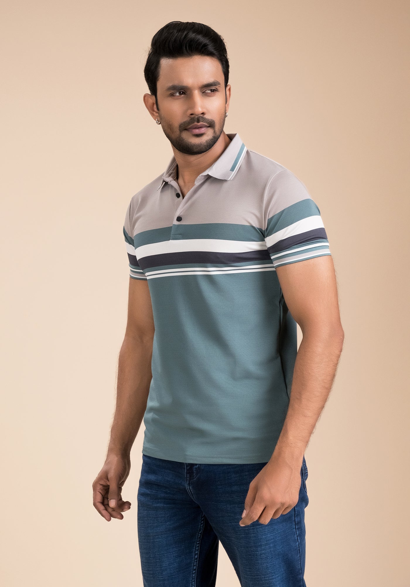 Men’s Stripe Polo