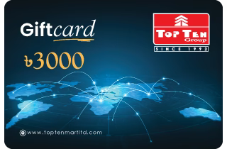 Prepaid gift card 3000