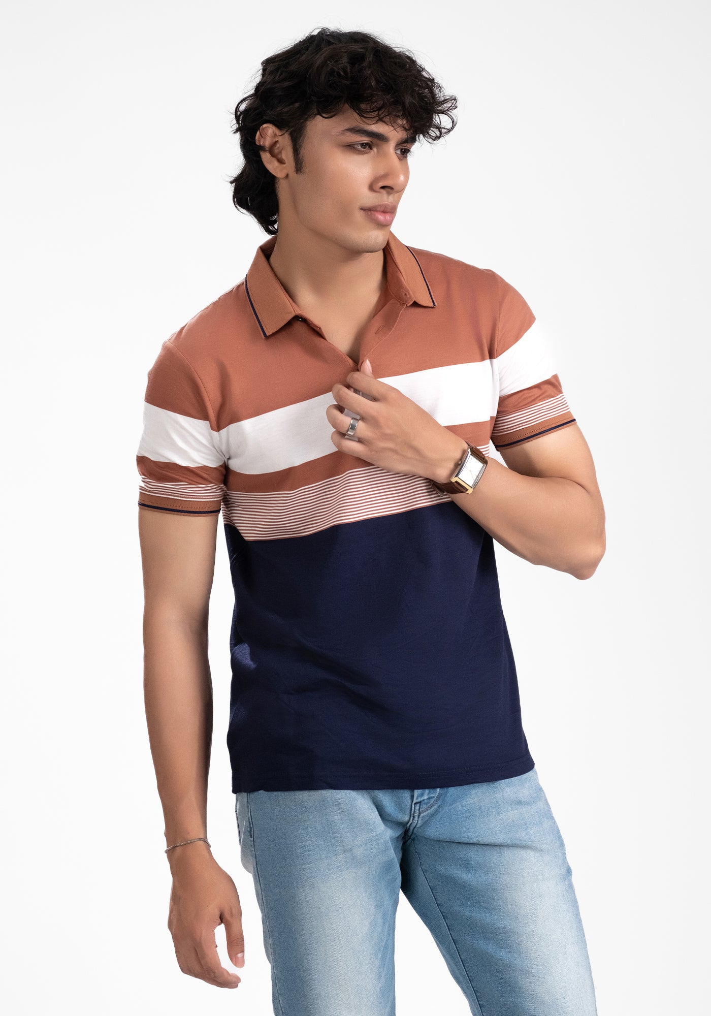 Men’s Stripe Polo