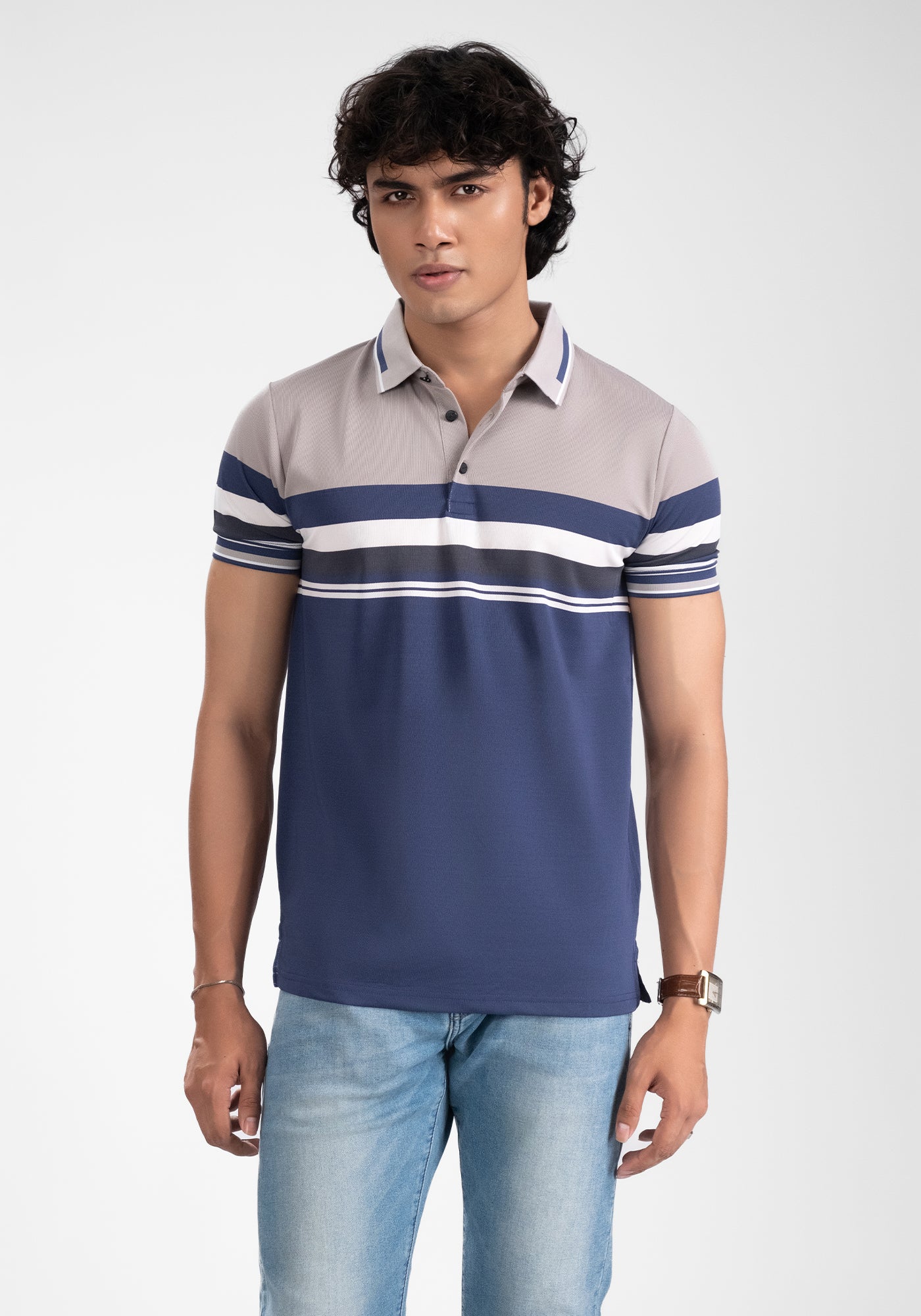 Men’s Stripe Polo