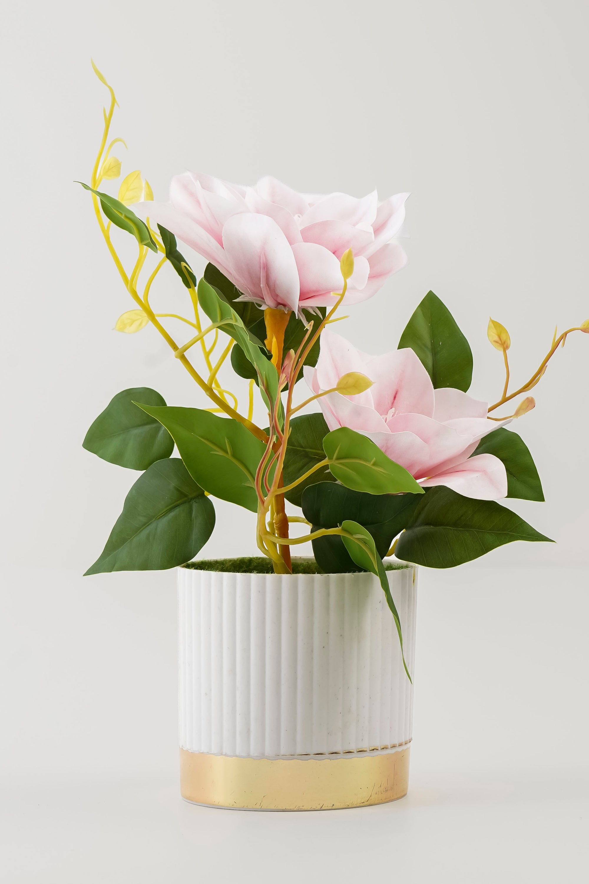 Artificial Pink Magnolia Flower Plant