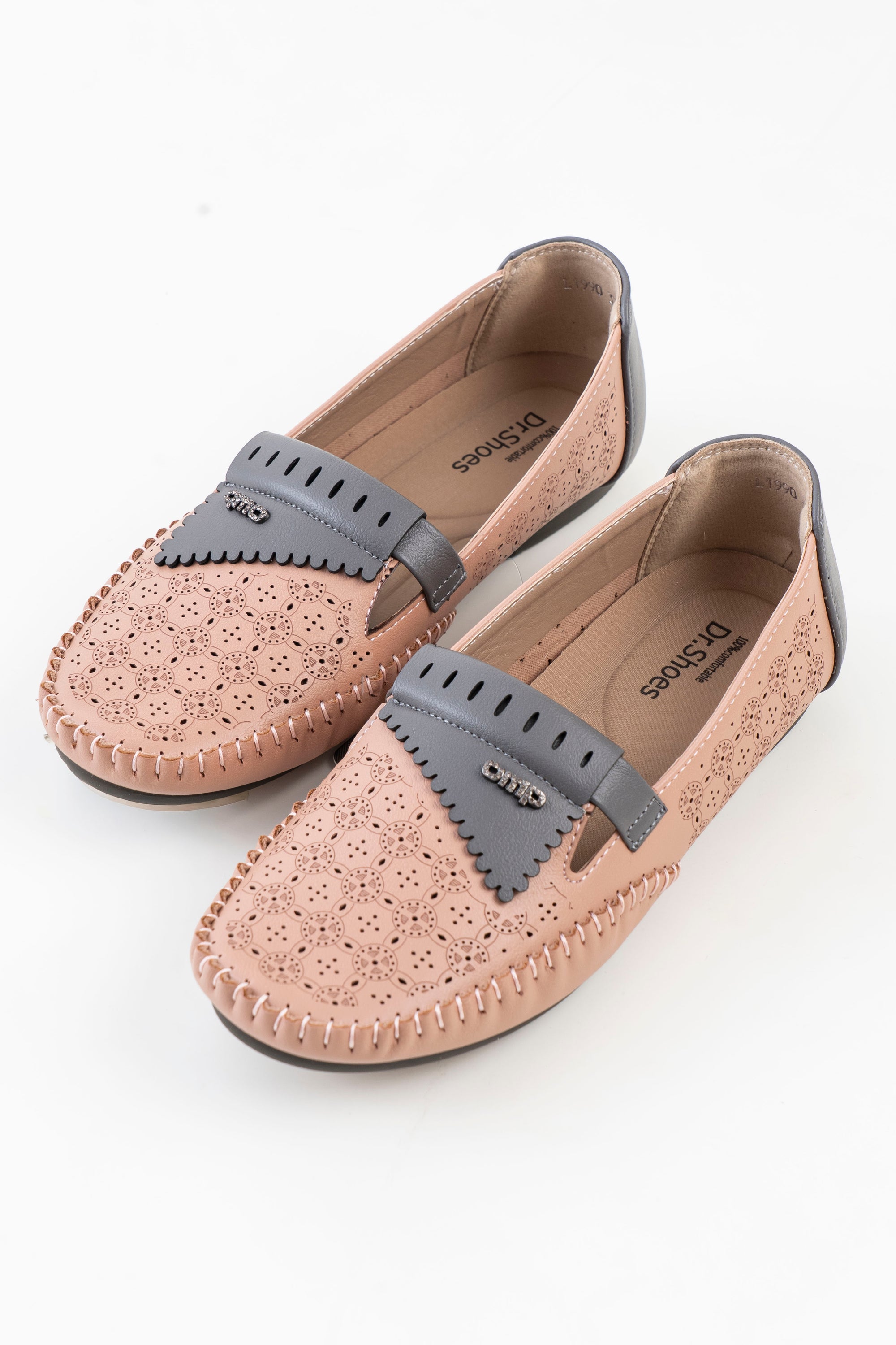 Dr. Shoes Ladies Flat Loafer - Pink