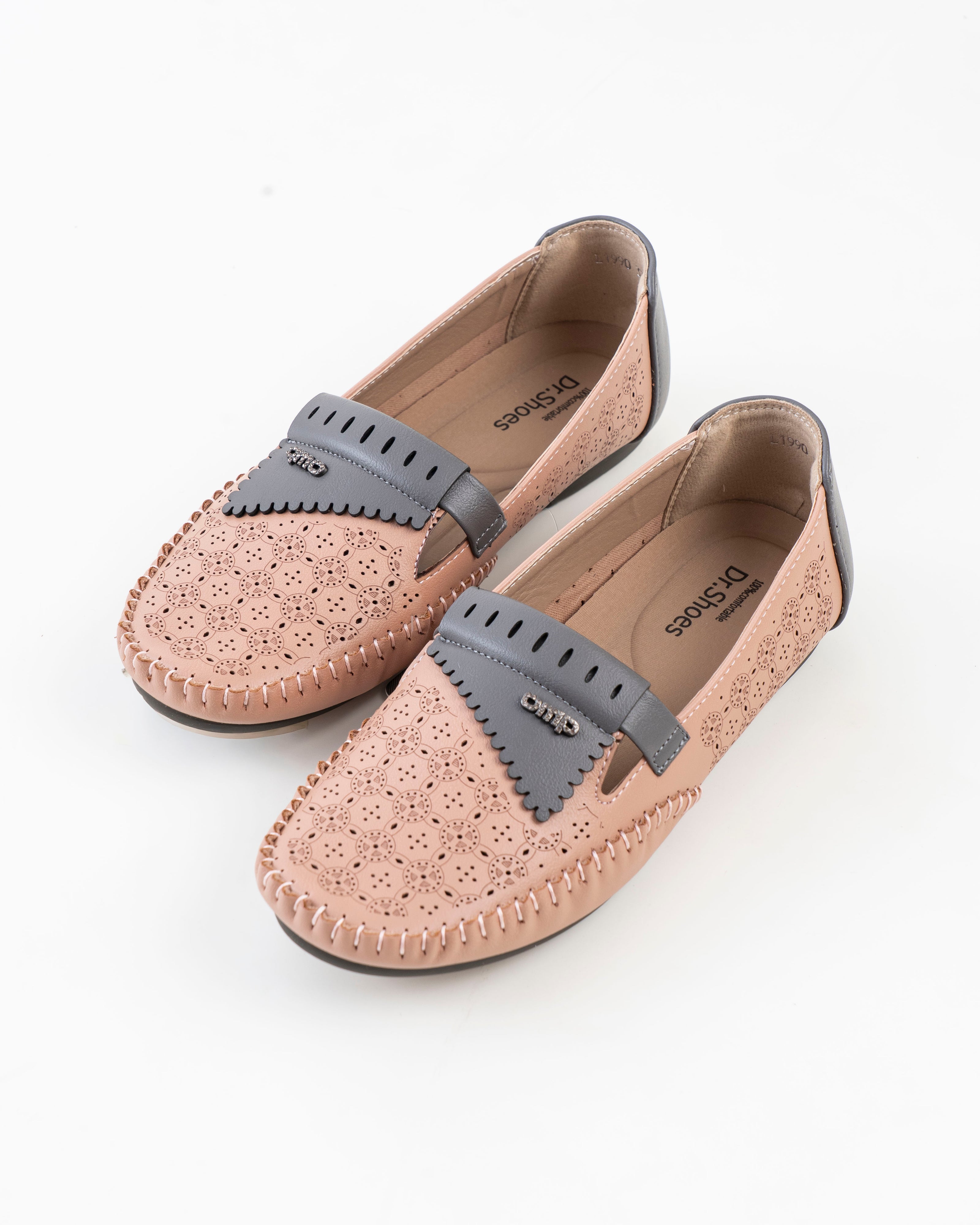 Dr. Shoes Ladies Flat Loafer - Pink