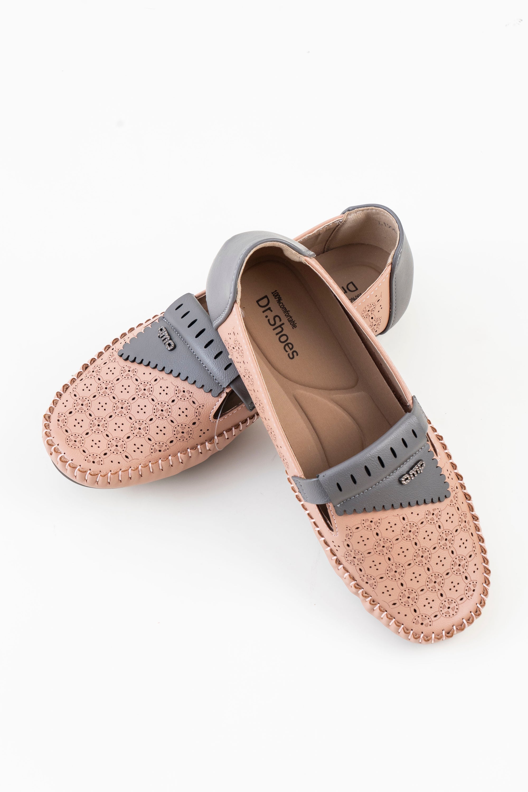 Dr. Shoes Ladies Flat Loafer - Pink