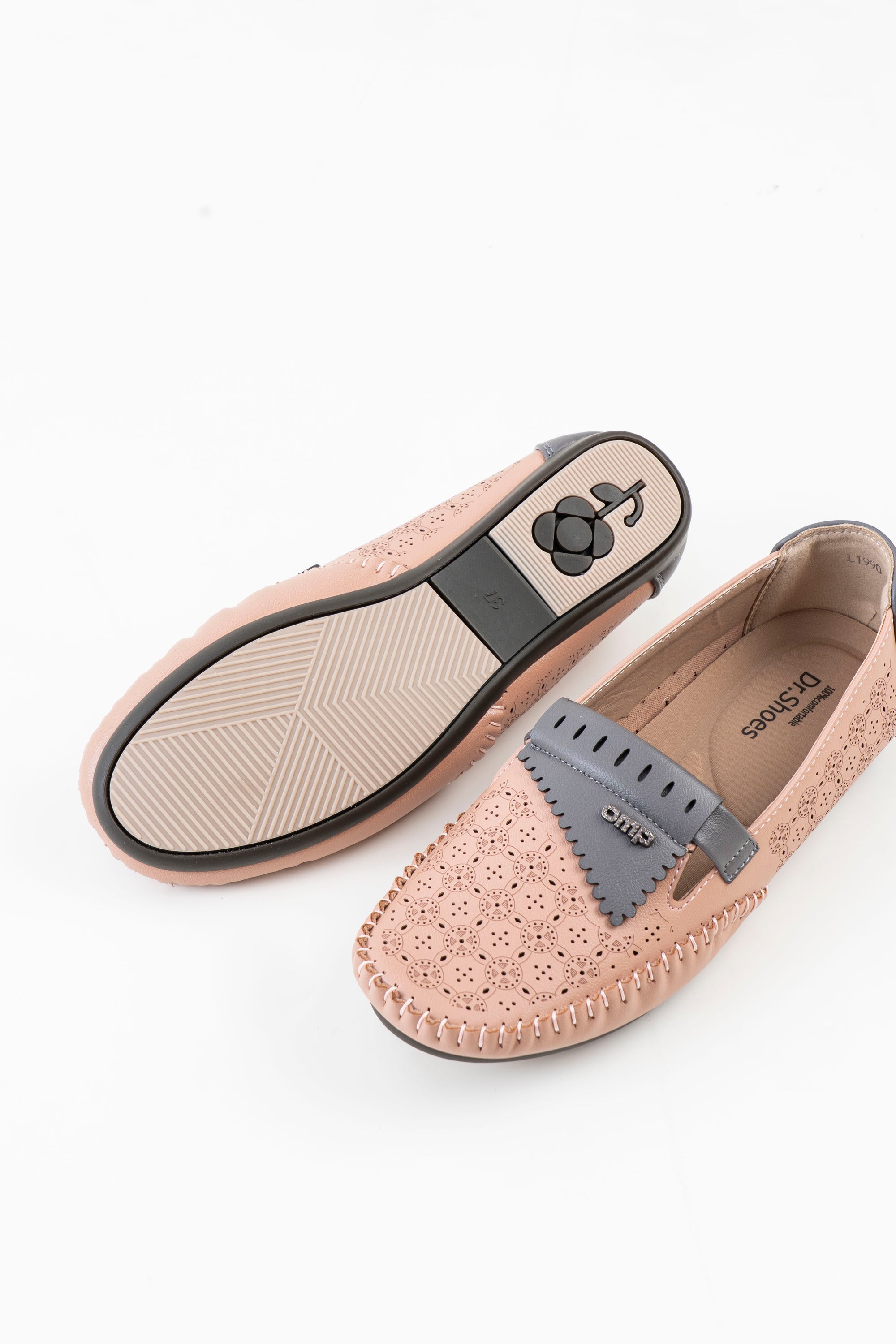 Dr. Shoes Ladies Flat Loafer - Pink