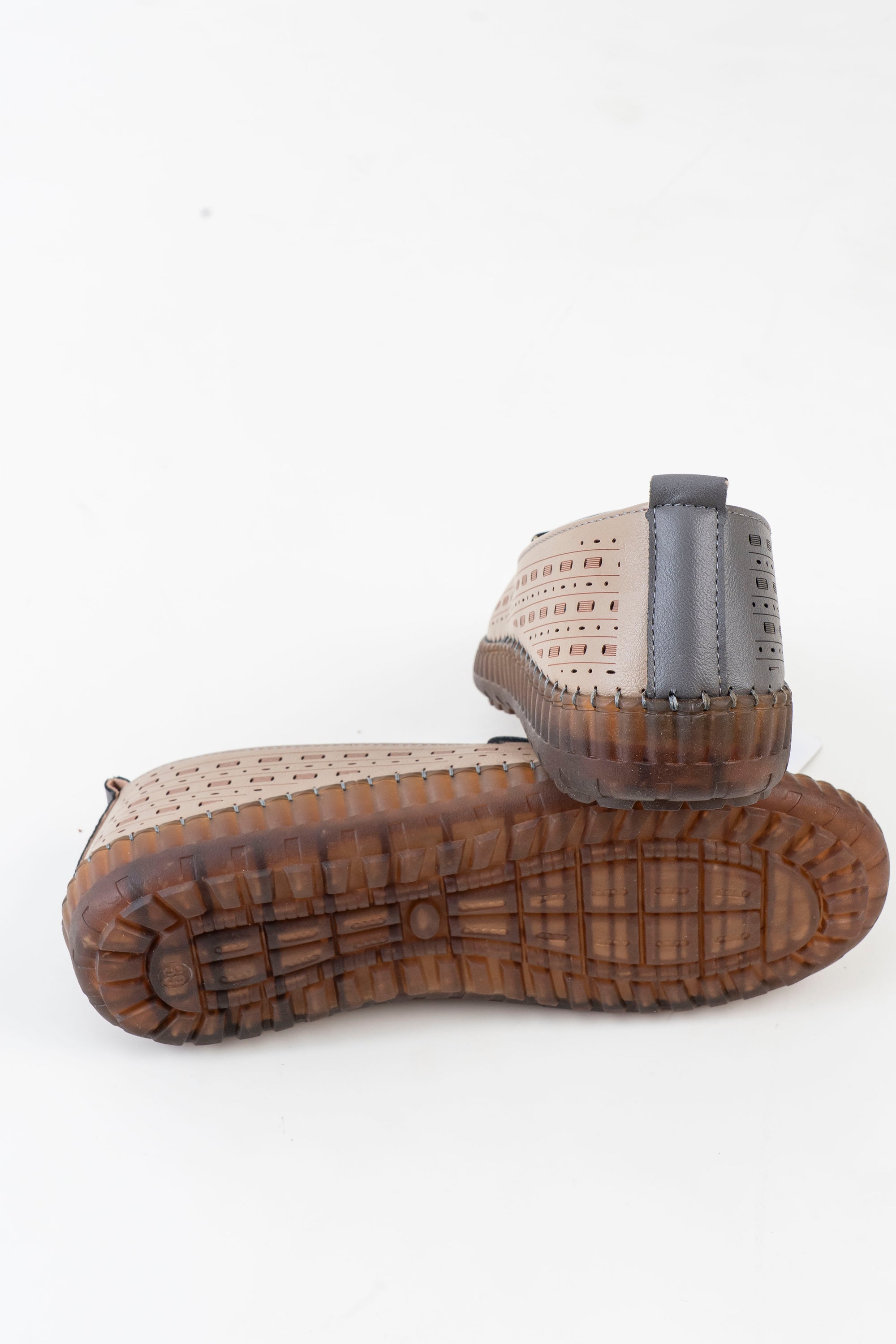 Dr. Shoes Ladies Semi Hill Loafer - Beige Gray