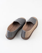Dr. Shoes Ladies Semi Hill Loafer - Beige Gray