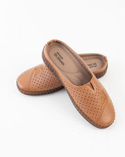 Dr. Shoes Ladies Half Shoe - Camel