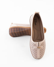 Dr. Shoes Ladies Loafer Flat - Beige