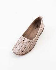 Dr. Shoes Ladies Loafer Flat - Beige