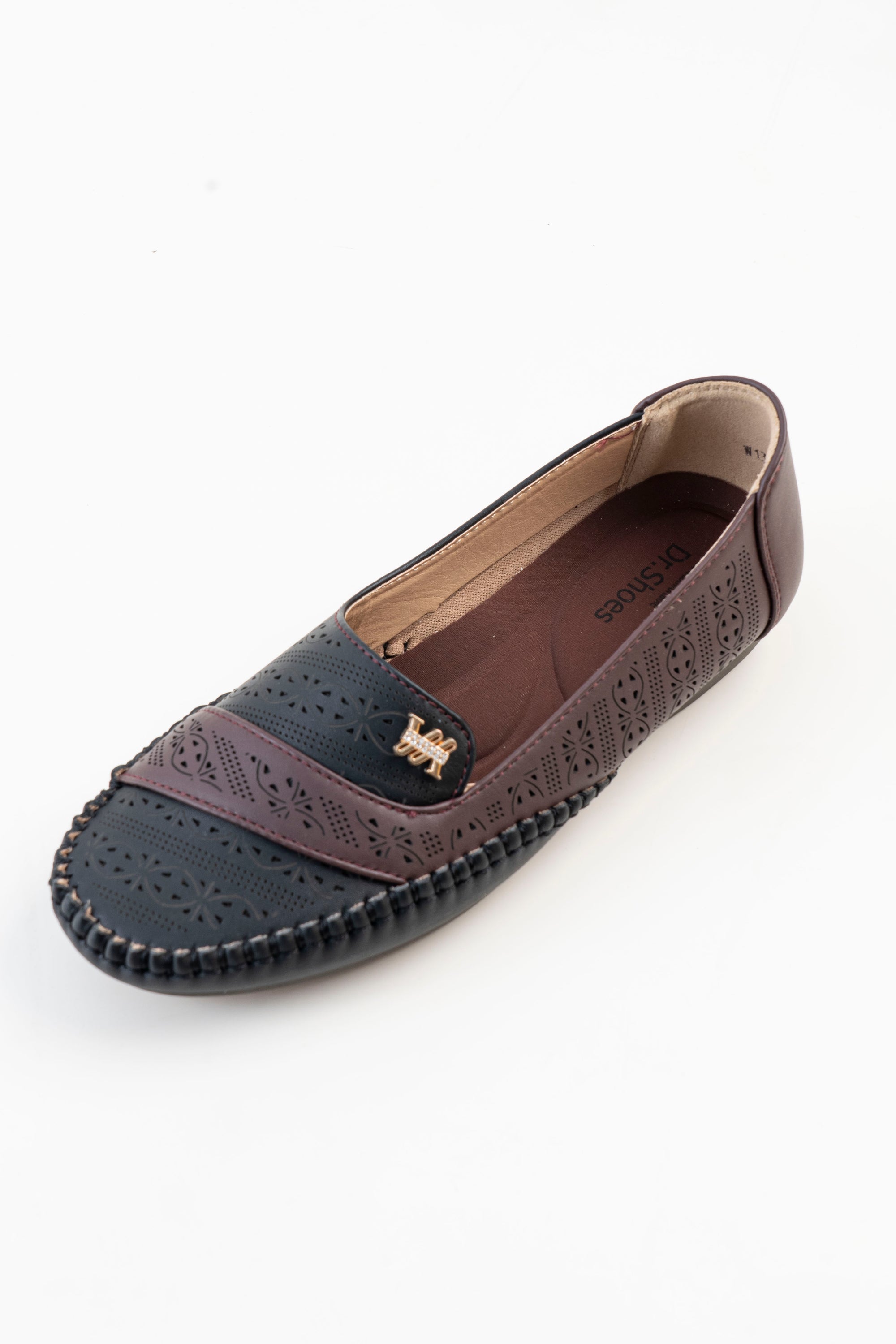 Dr. Shoes Ladies Flat Loafer - Black