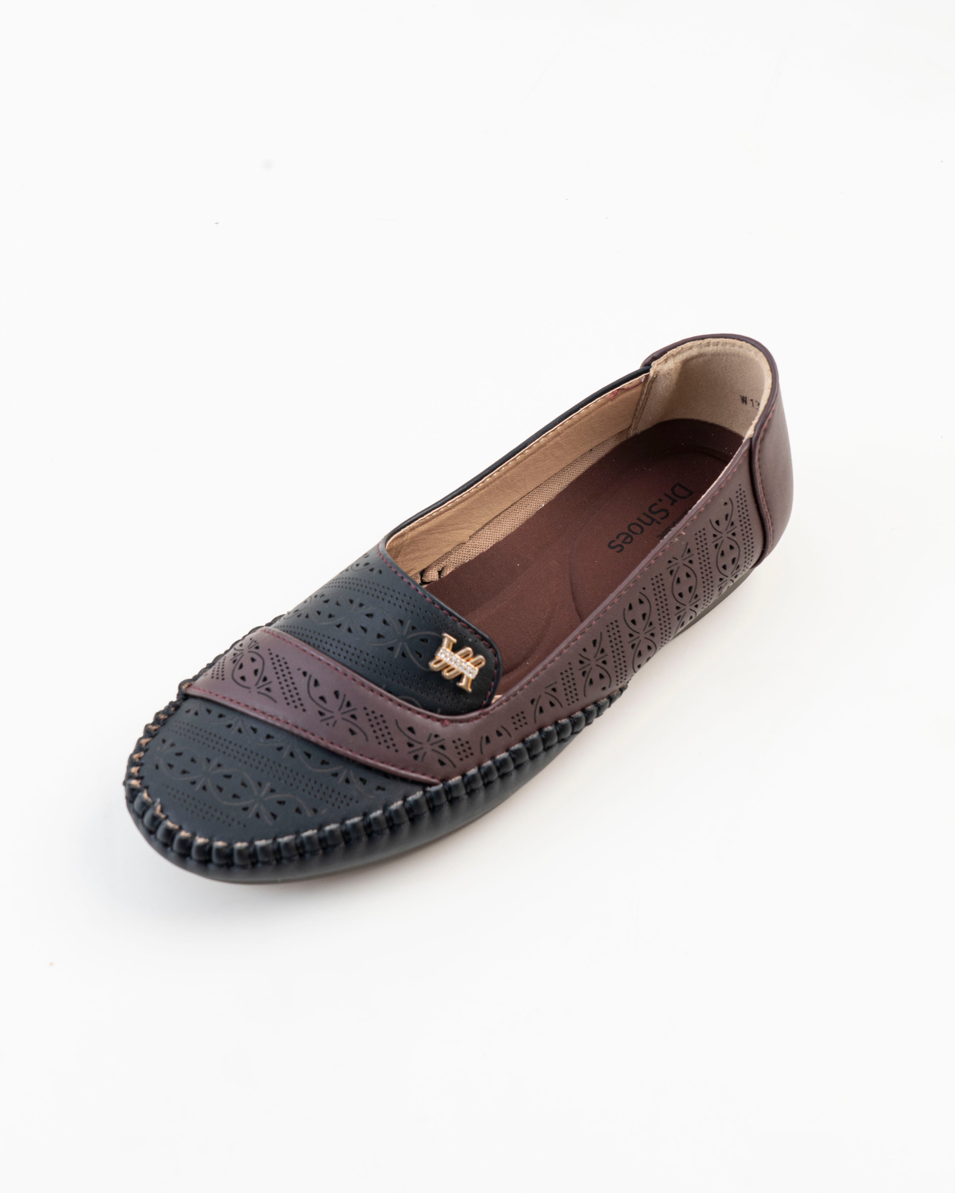 Dr. Shoes Ladies Flat Loafer - Black
