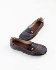 Dr. Shoes Ladies Flat Loafer - Black
