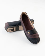 Dr. Shoes Ladies Flat Loafer - Black