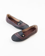 Dr. Shoes Ladies Flat Loafer - Black
