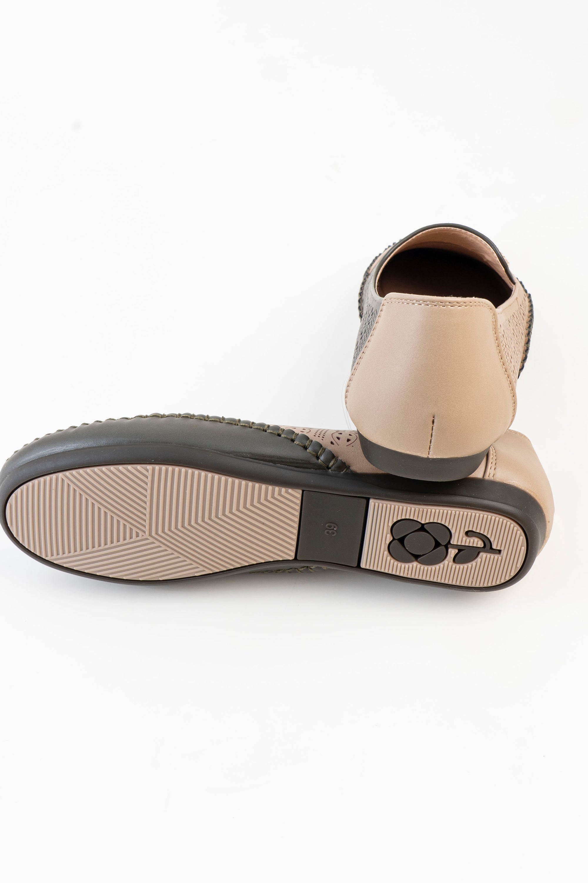 Dr. Shoes Ladies Flat Loafer - Olive