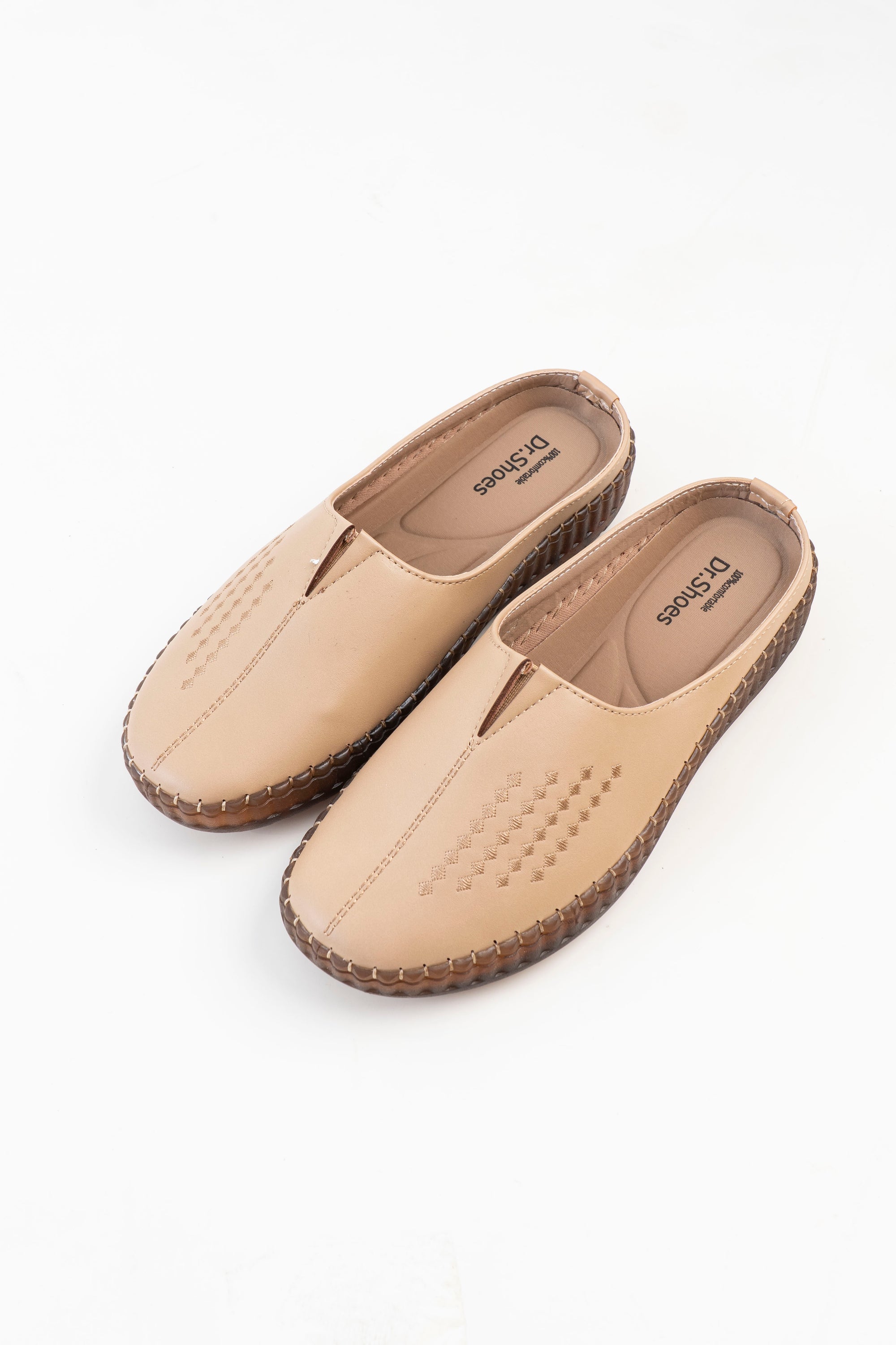 Dr. Shoes Ladies Half Shoe - Beige