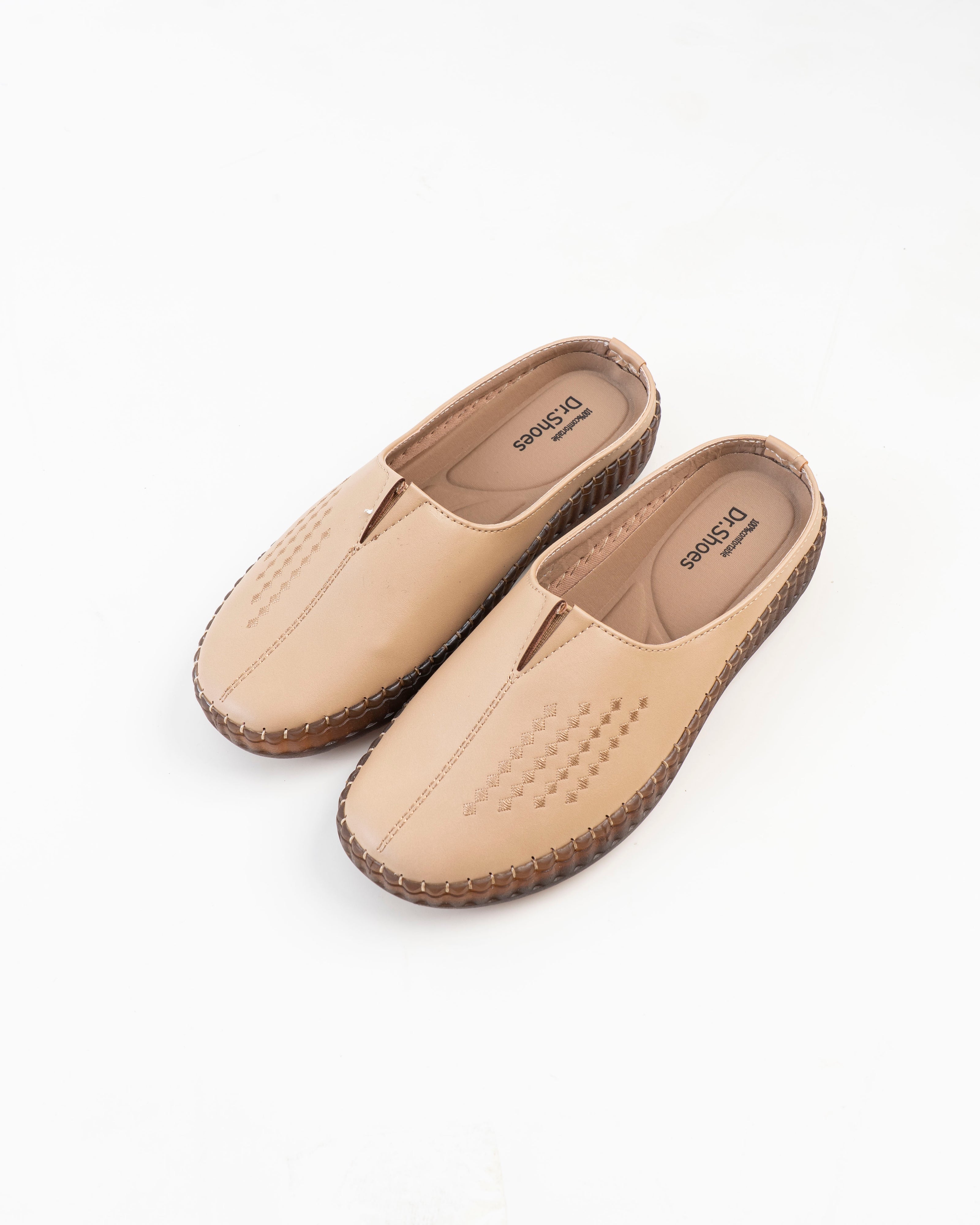 Dr. Shoes Ladies Half Shoe - Beige