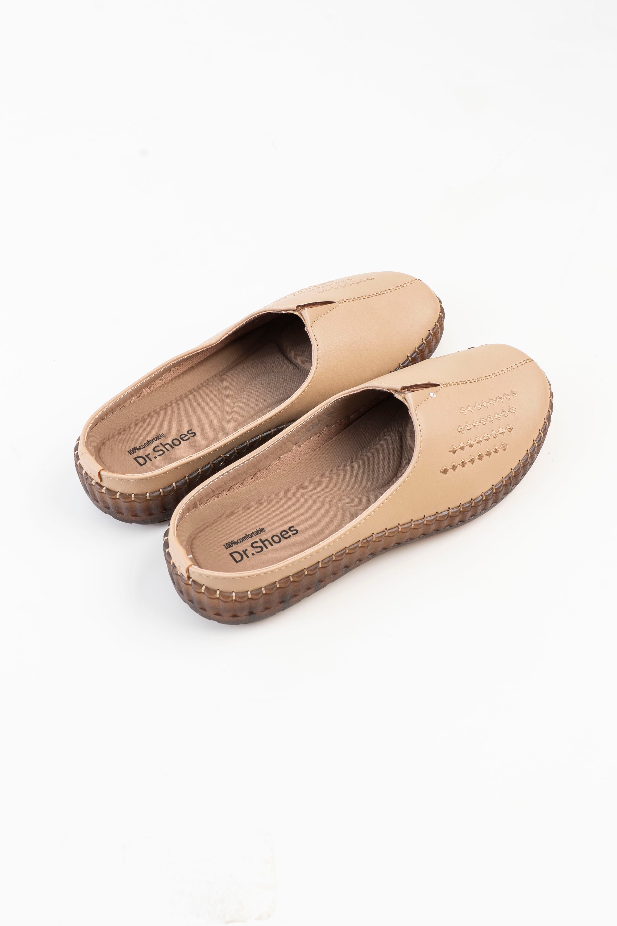 Dr. Shoes Ladies Half Shoe - Beige