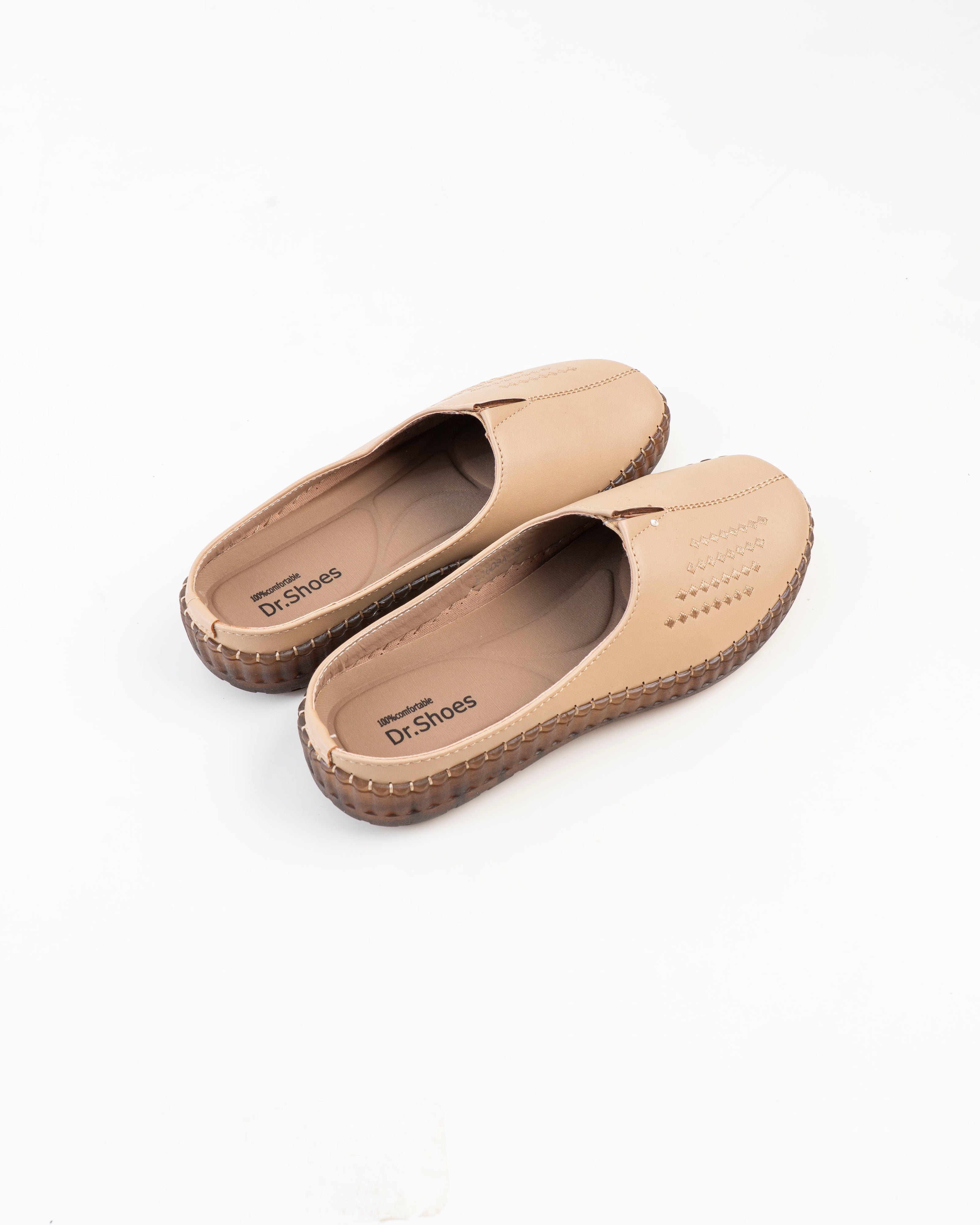 Dr. Shoes Ladies Half Shoe - Beige