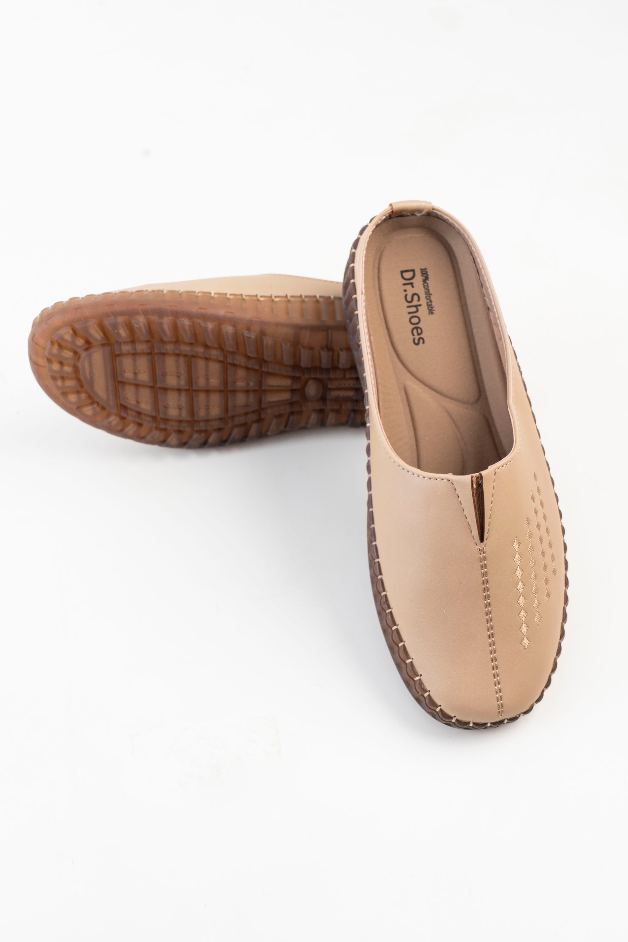 Dr. Shoes Ladies Half Shoe - Beige