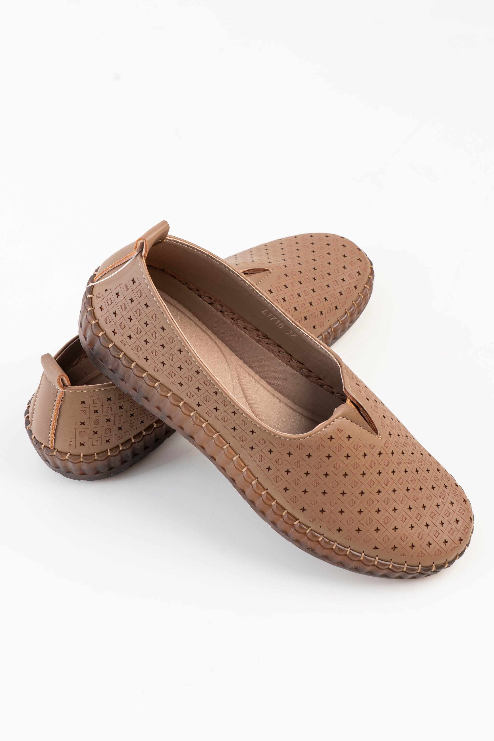 Dr. Shoes Ladies Semi Hill Loafer - Khaki