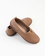 Dr. Shoes Ladies Semi Hill Loafer - Khaki