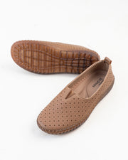 Dr. Shoes Ladies Semi Hill Loafer - Khaki