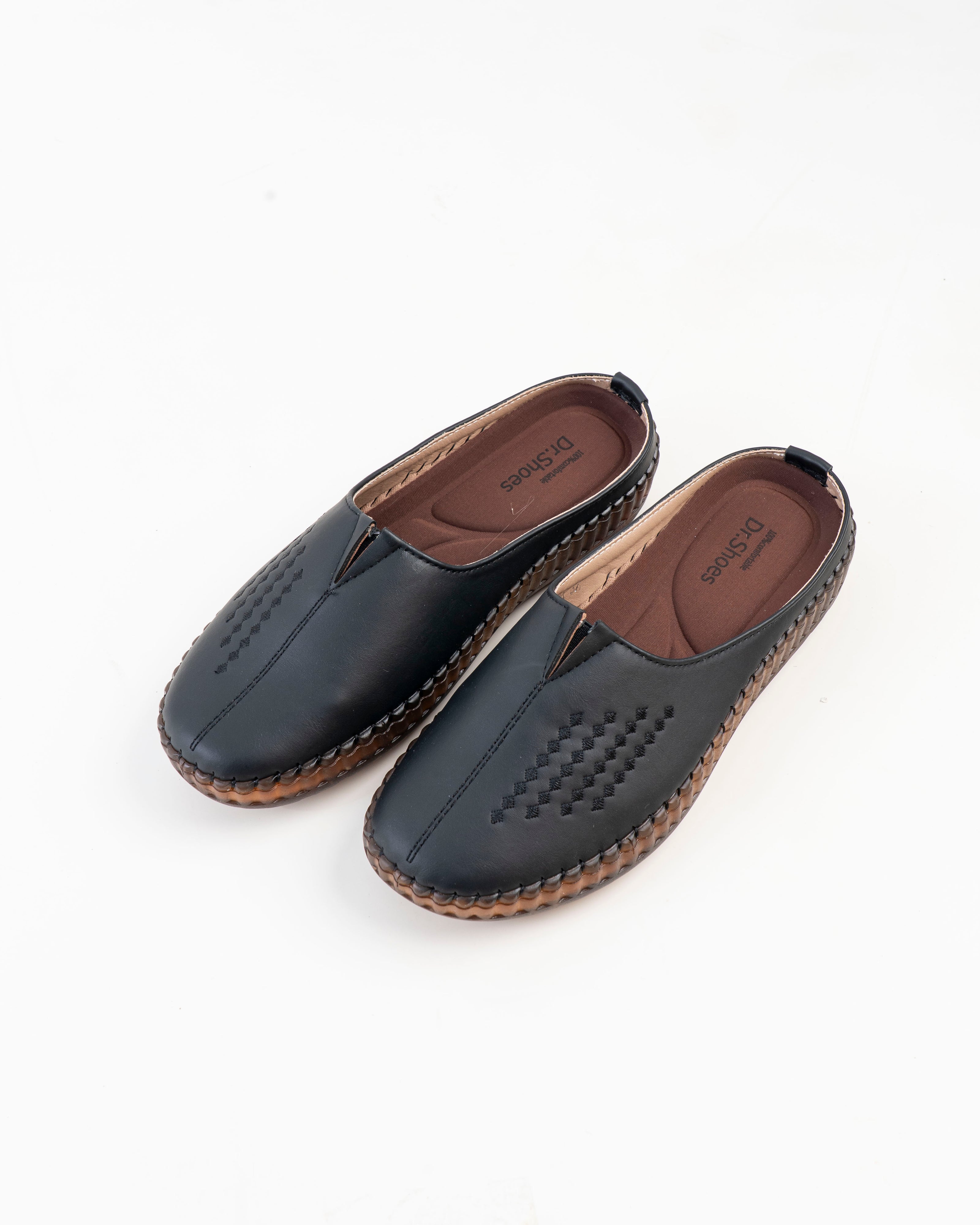 Dr. Shoes Ladies Half Shoe - Black