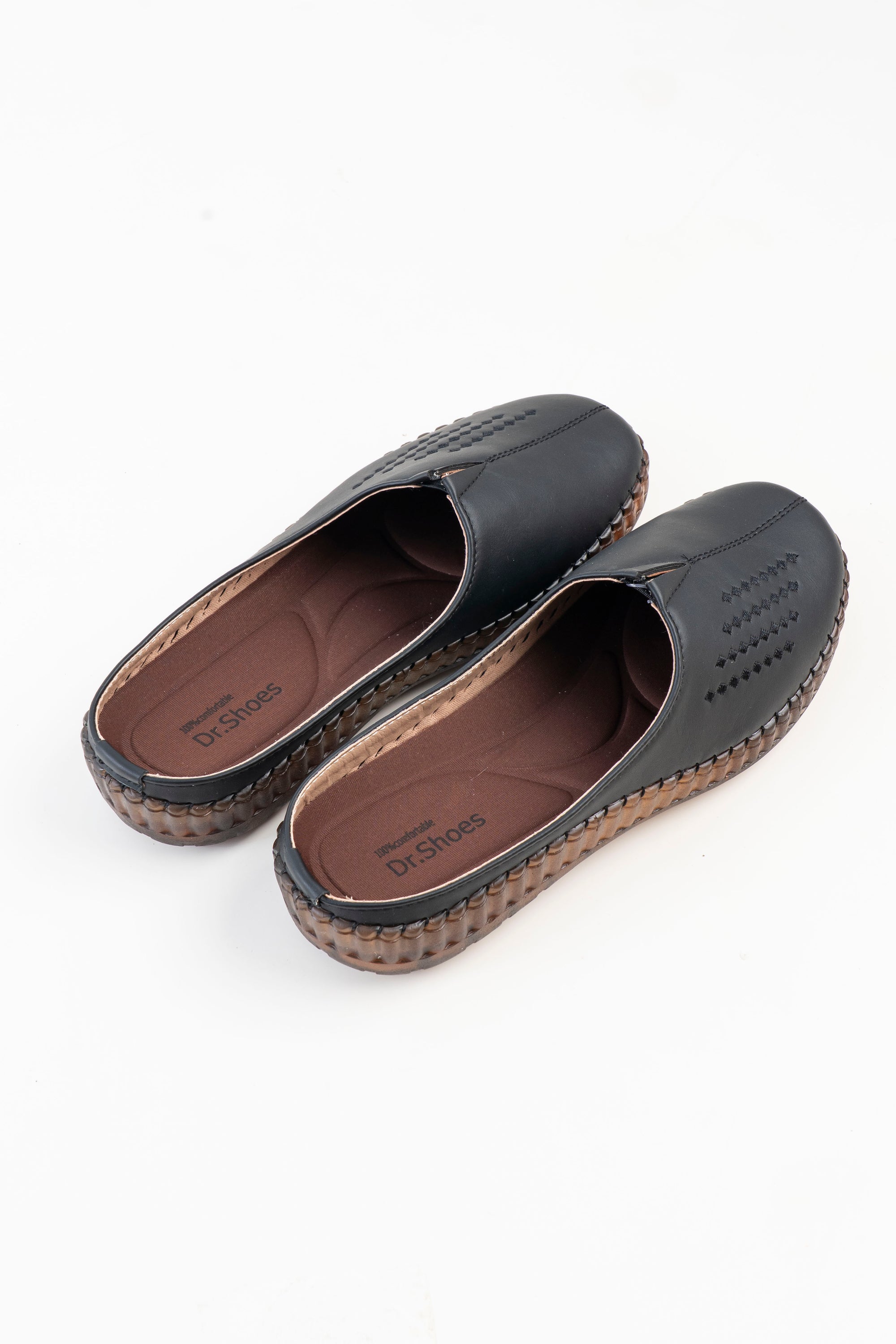 Dr. Shoes Ladies Half Shoe - Black