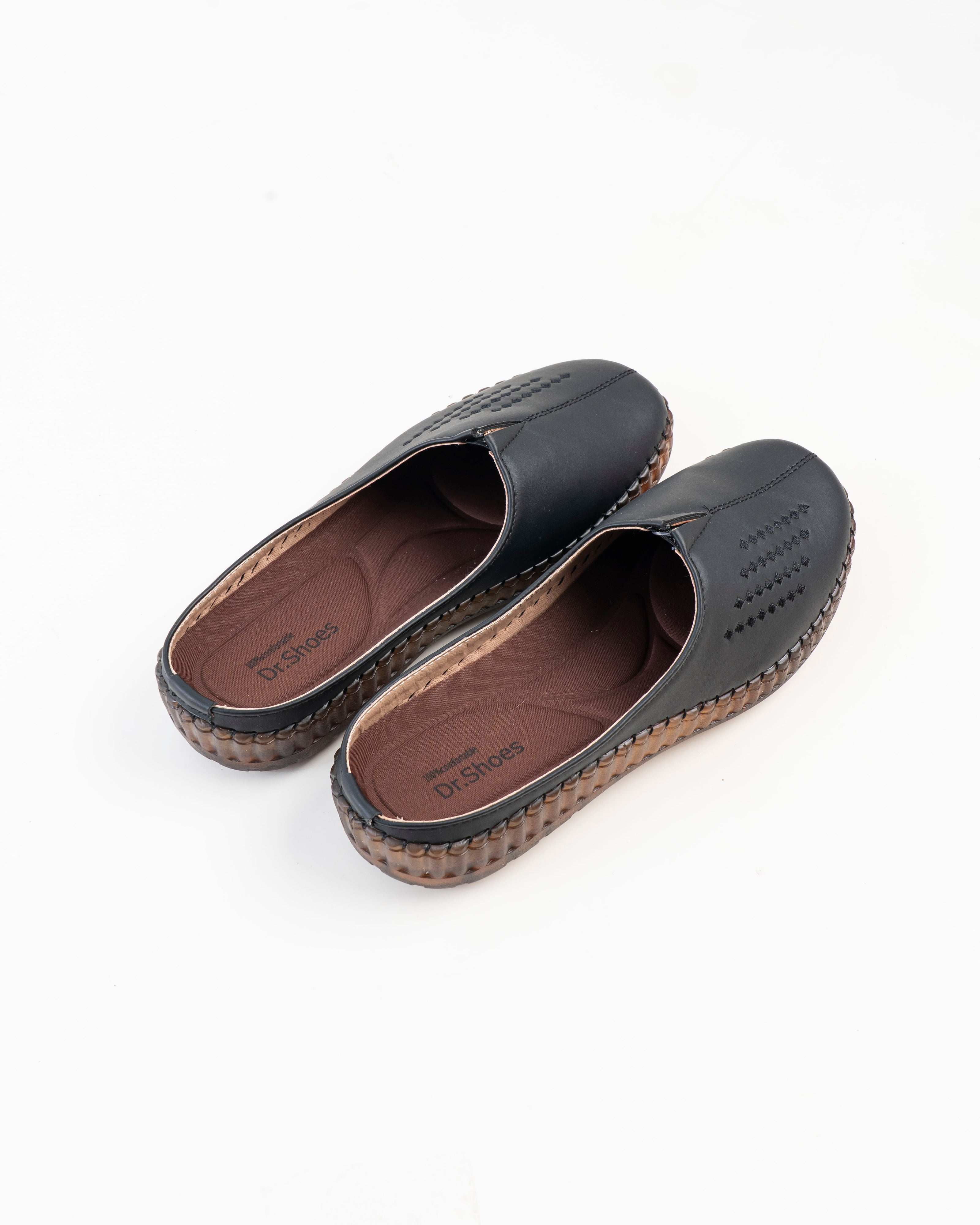 Dr. Shoes Ladies Half Shoe - Black