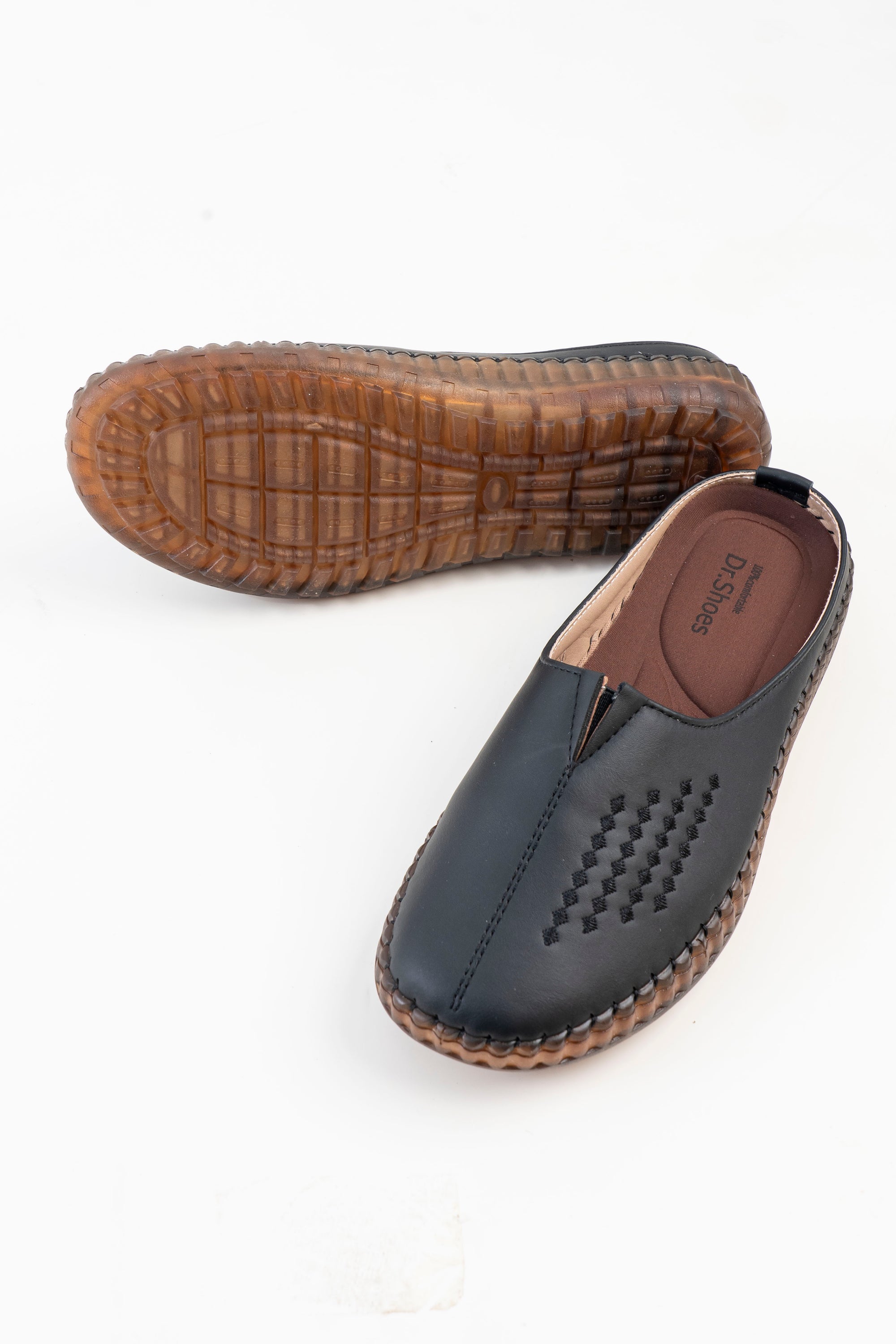 Dr. Shoes Ladies Half Shoe - Black