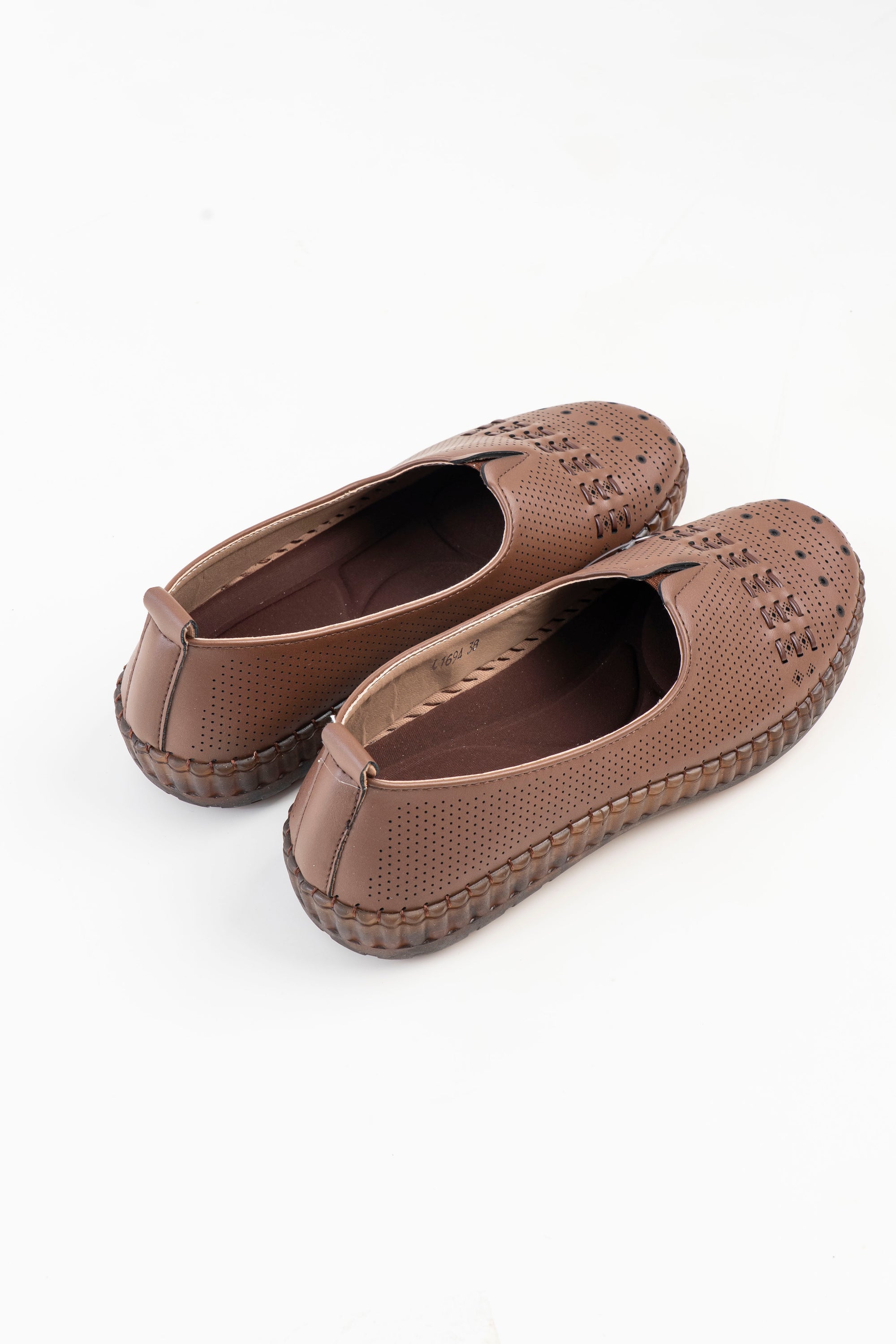 Dr. Shoes Ladies Semi Hill Loafer - Brown