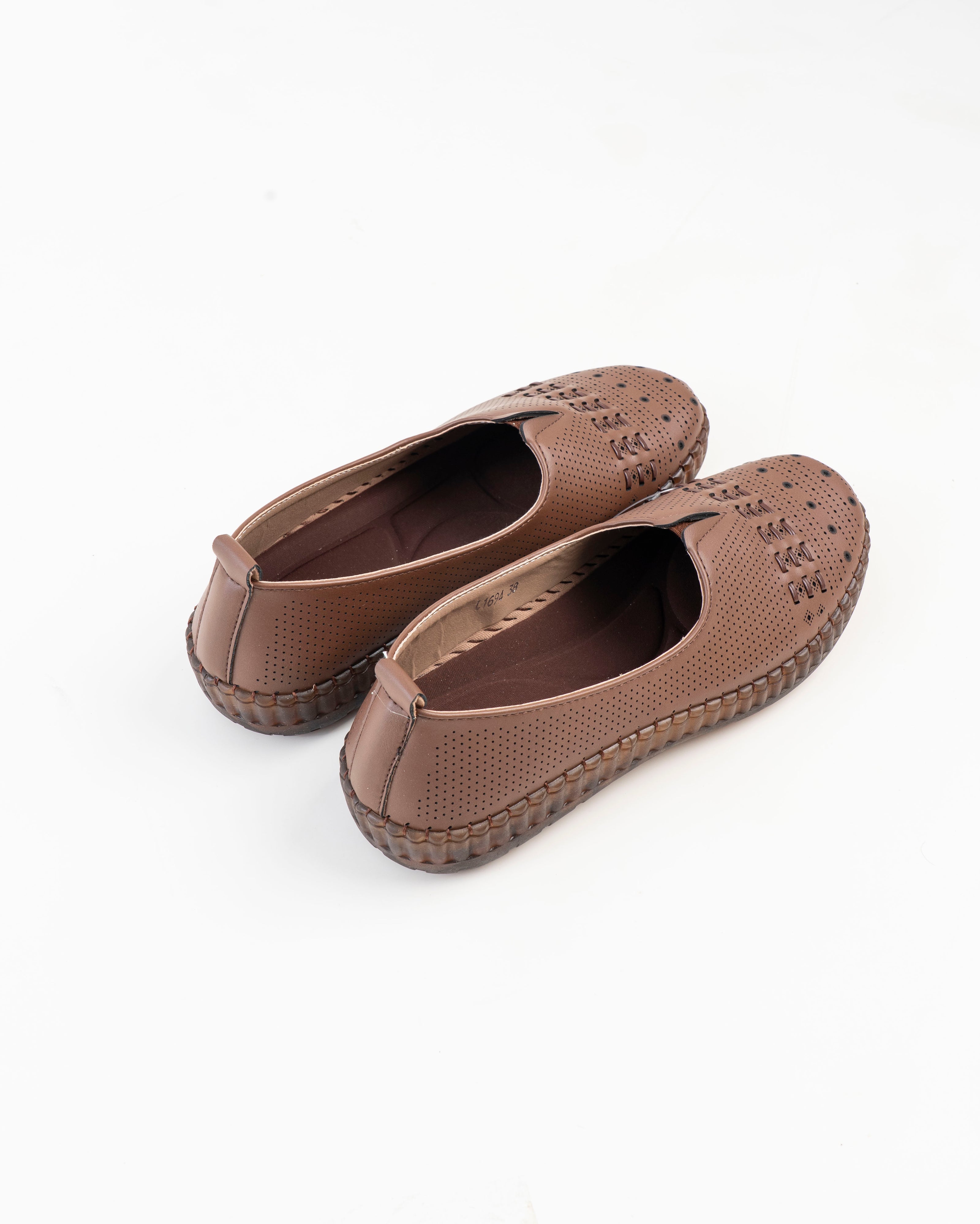 Dr. Shoes Ladies Semi Hill Loafer - Brown