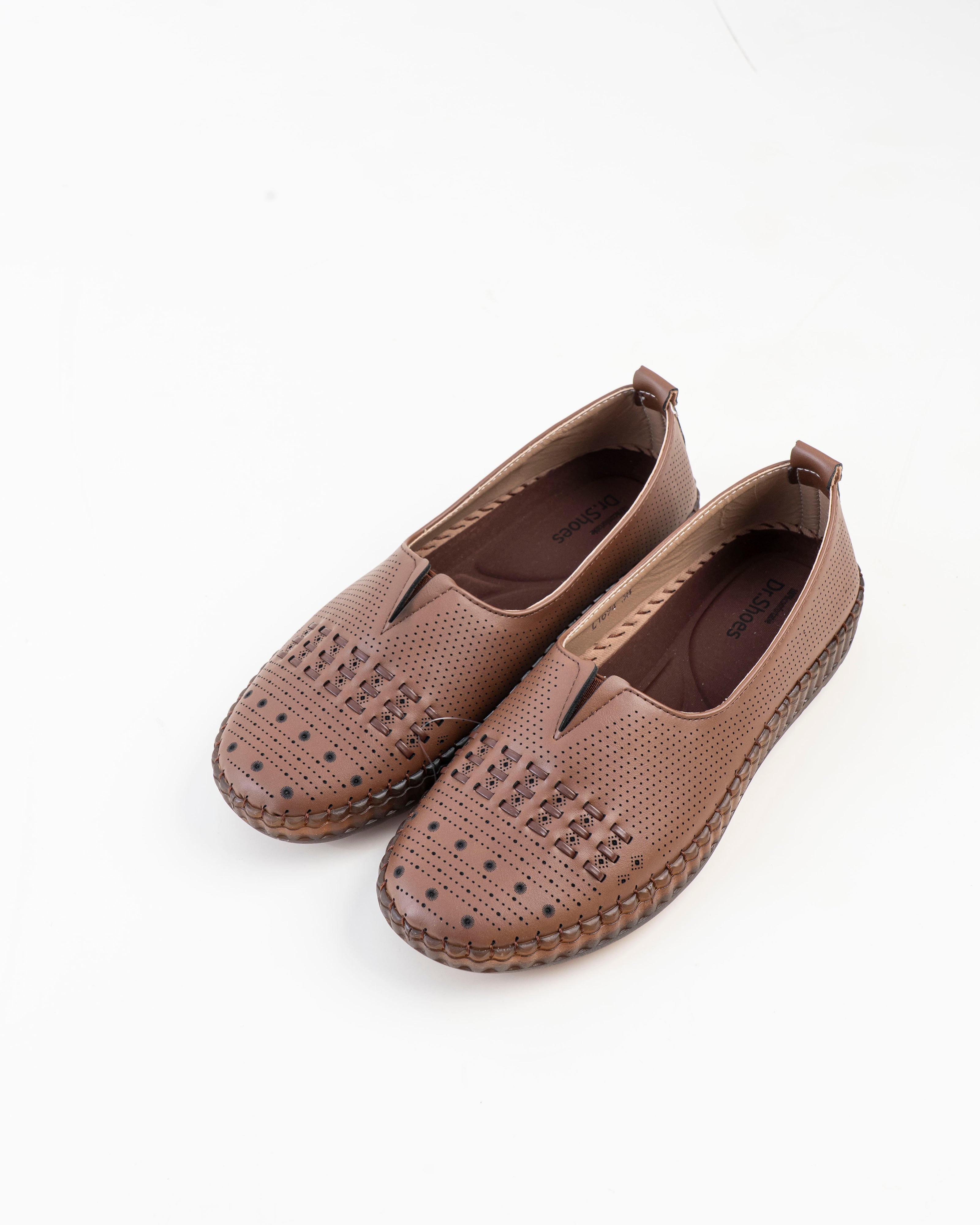 Dr. Shoes Ladies Semi Hill Loafer - Brown