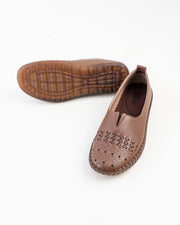 Dr. Shoes Ladies Semi Hill Loafer - Brown