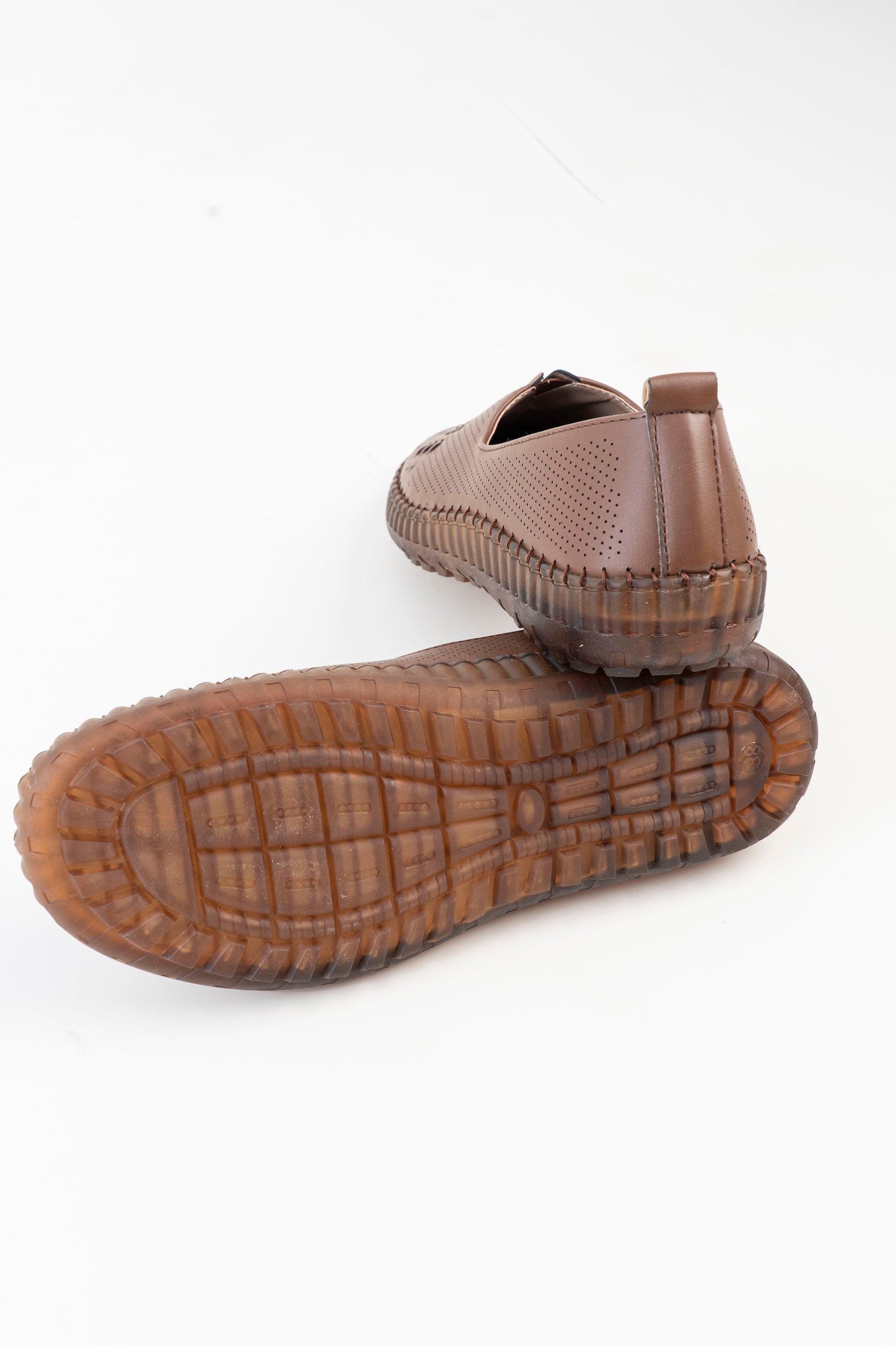 Dr. Shoes Ladies Semi Hill Loafer - Brown