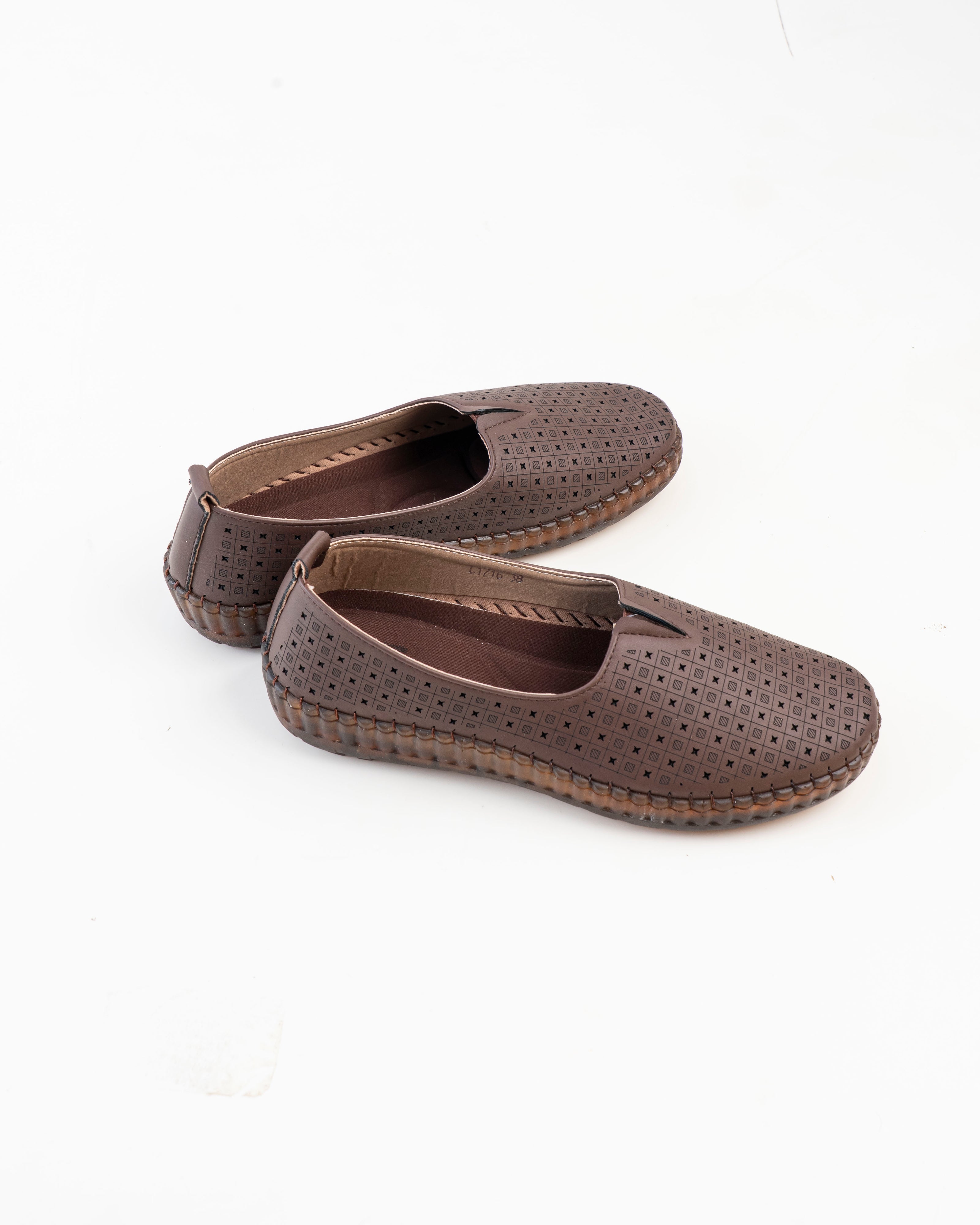 Dr. Shoes Ladies Loafer Flat - Coffee