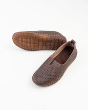 Dr. Shoes Ladies Loafer Flat - Coffee